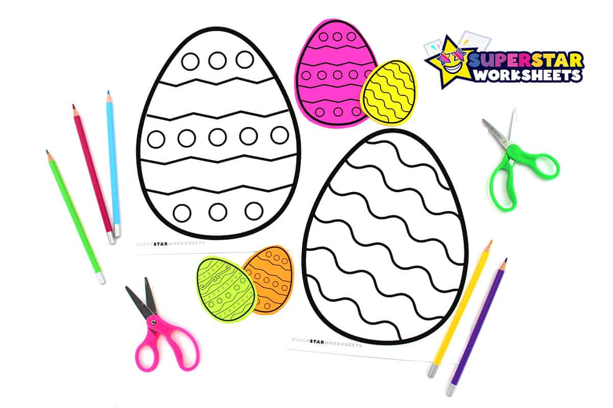 Easter Egg Template - Superstar Worksheets throughout Printable Easter Eggs Card Template