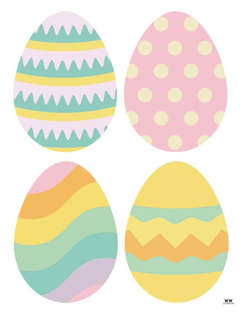 Easter Egg Templates &amp;amp; Coloring Pages - 129 Free Pages | Printabulls for Colored Printable Easter Eggs