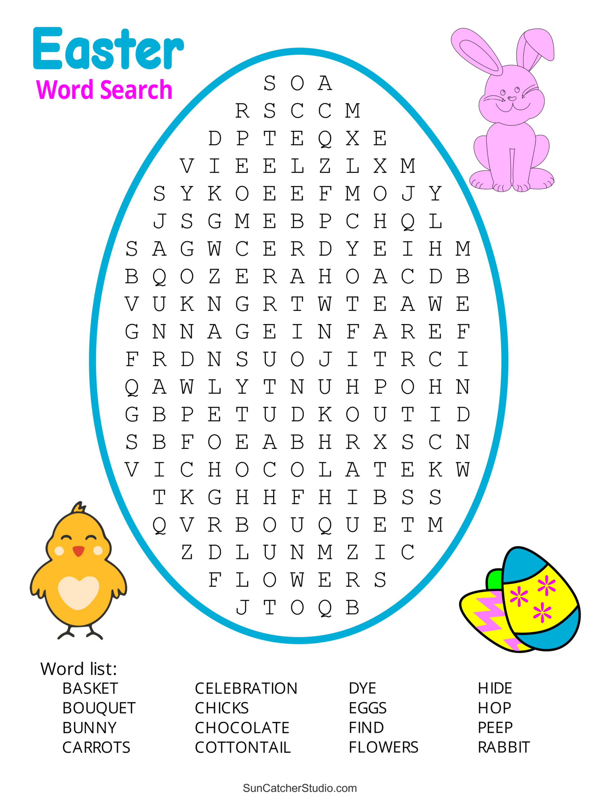 Easter Word Search (Free Printable Pdf Puzzles) – Free Printables inside Printable Easter Word Search Puzzles