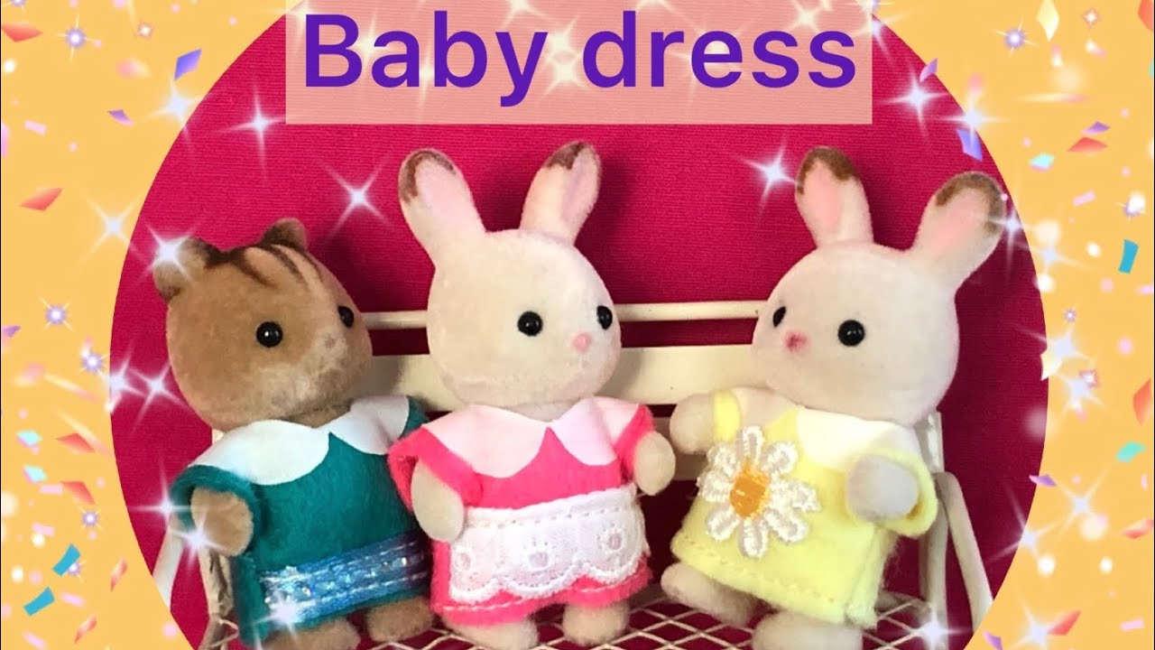 Easy And Simple Doll Clothes Sylvanian Families Free Pattern **Baby Dress With Collar pertaining to Printable Calico Critters Clothes Patterns Free