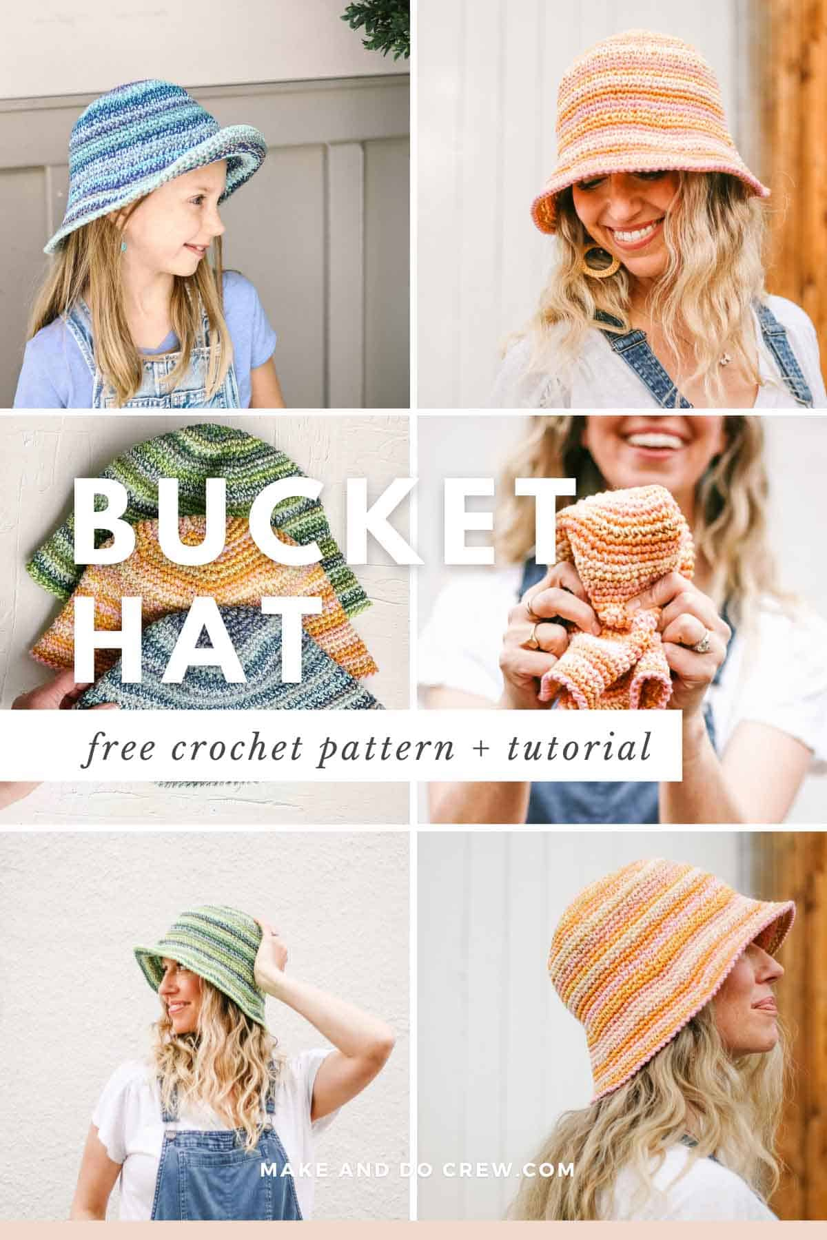 Easy Crochet Bucket Hat Free Pattern | Kids + Adult Sizes throughout Free Printable Crochet Bucket Hat Pattern