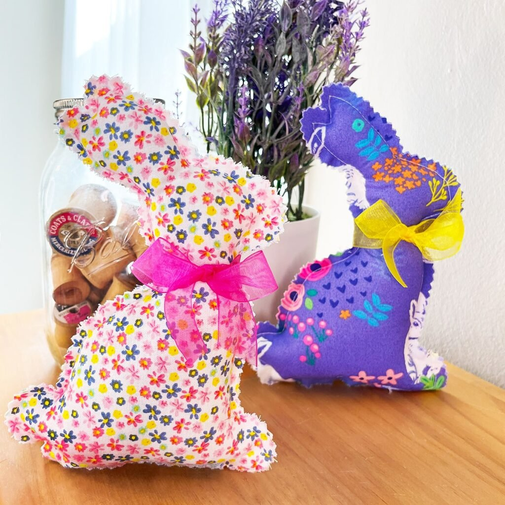 Easy Sew Stuffed Bunny - Free Pattern &amp;lt; Craftidly with Easter Bunny Patterns to Sew