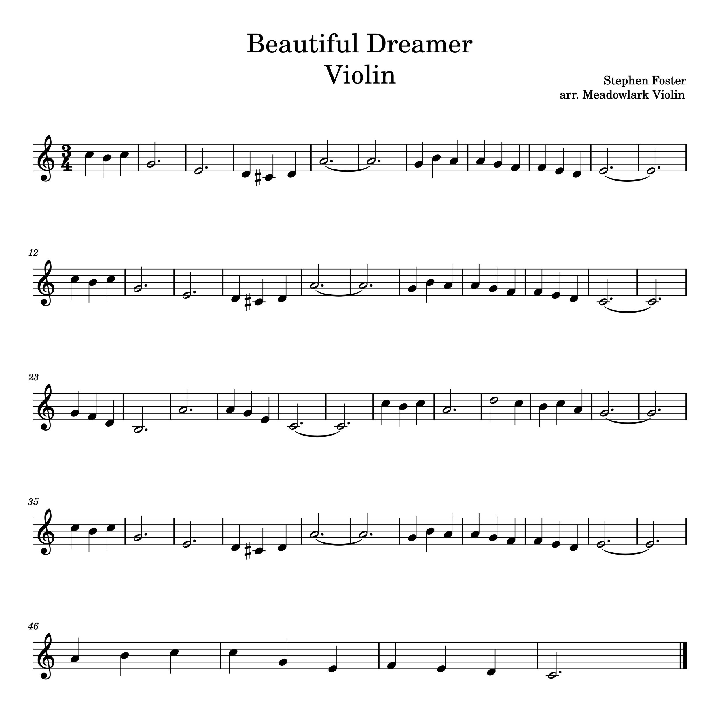 Easy Stephen Foster Songs For Violin (Free Sheet Music inside Printable Violin Sheet Music Free