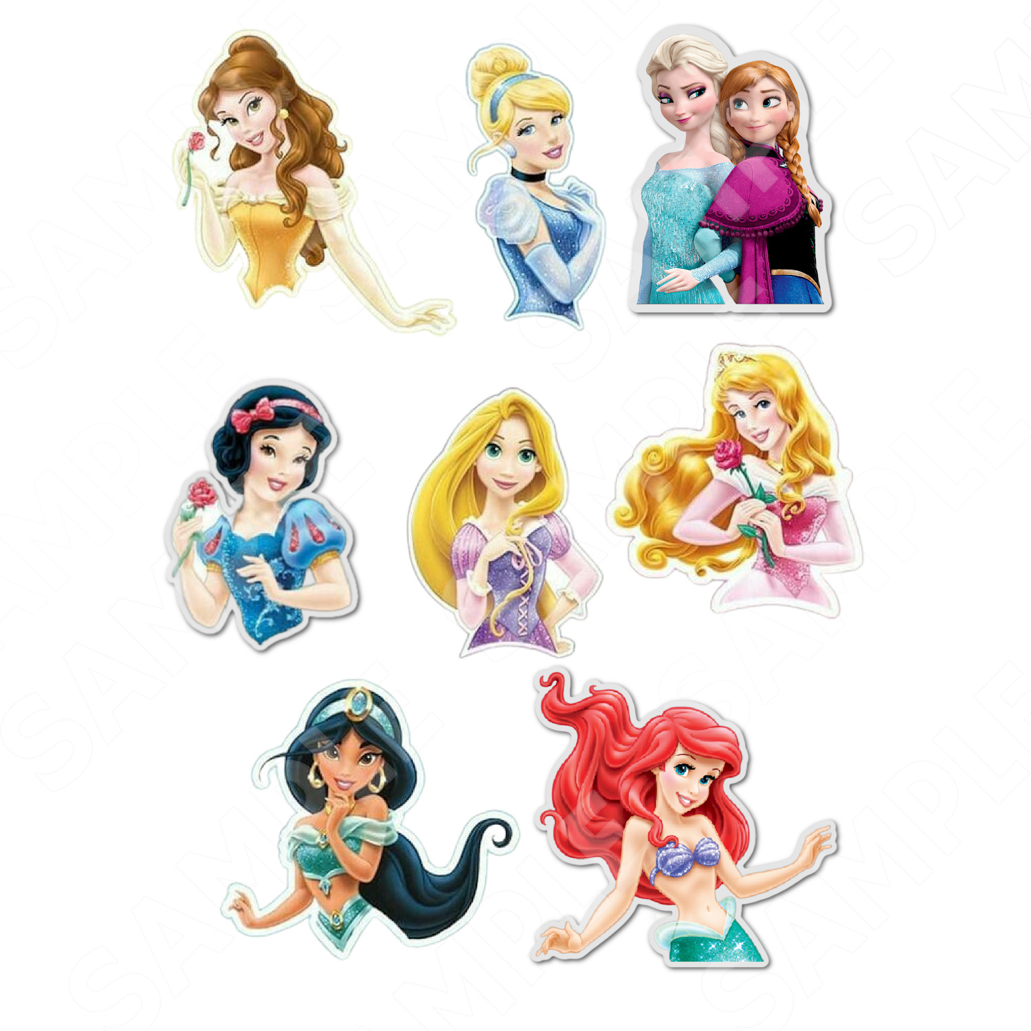 Edible Cake Toppers Ireland | High Quality Easy Peel Toppers with regard to Half Body Disney Princess Cupcake Toppers Free Printable