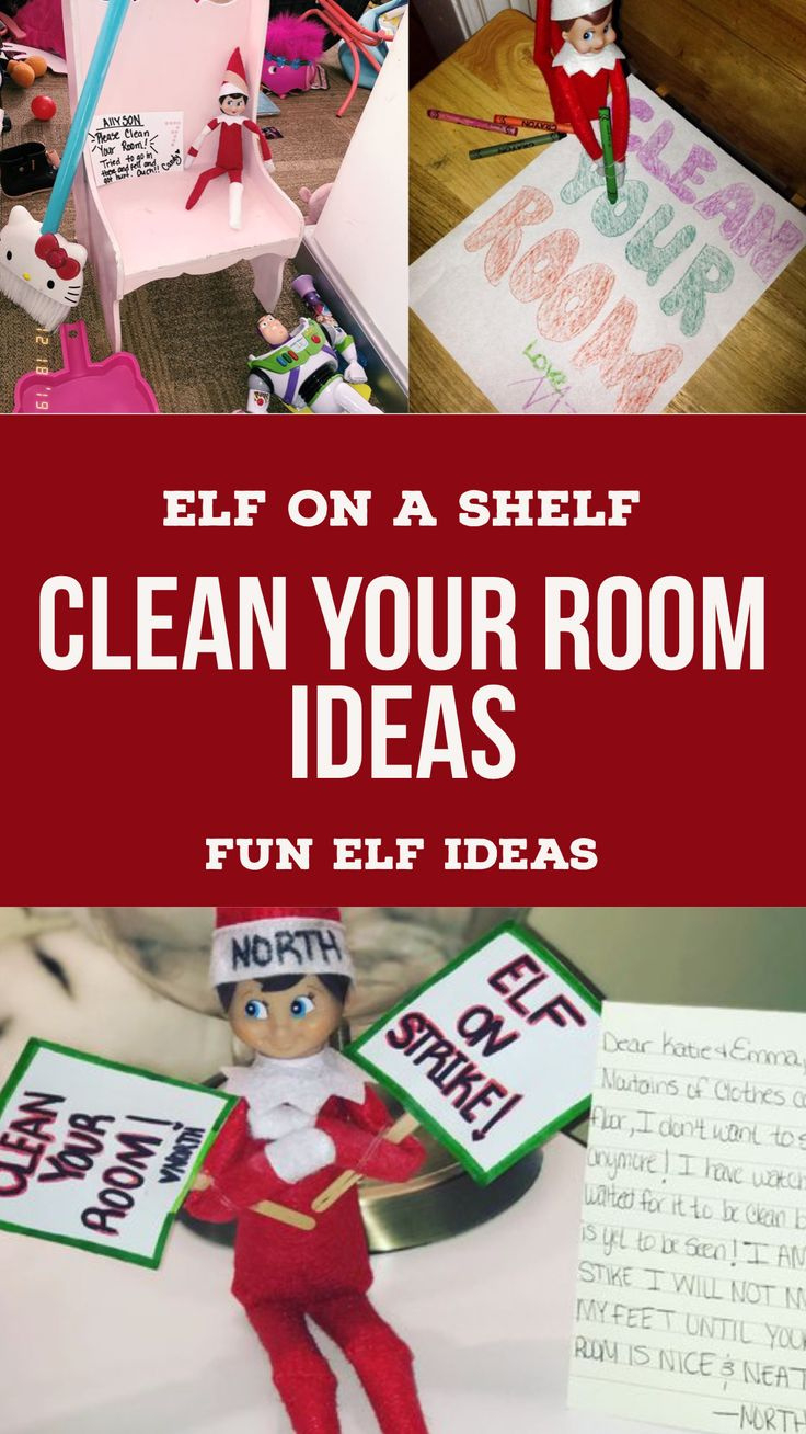 Elf On The Shelf Clean Your Room Ideas - ✧・ﾟ Fun Elf Ideas ・ﾟ✧ in Elf on the Shelf Clean Your Room Printable