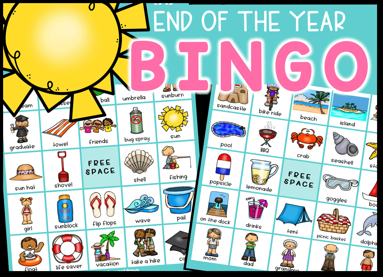End Of The Year Bingo - Chalkboard Superhero within End of the Year Bingo Free Printable