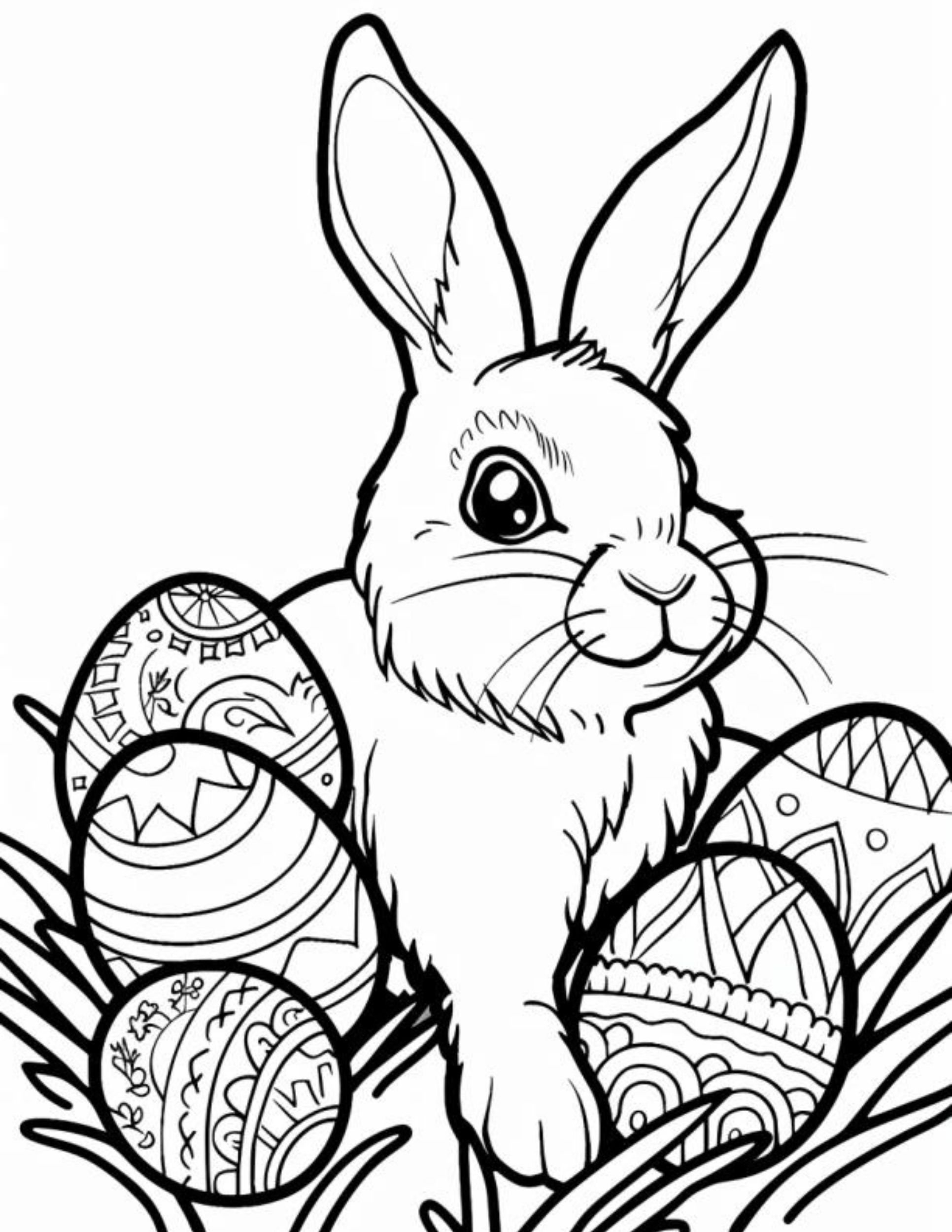 🐰 Hop To It! Free Printable Easter Bunny Coloring Pages 🎨 — Sew pertaining to Free Printable Easter Bunny Pictures