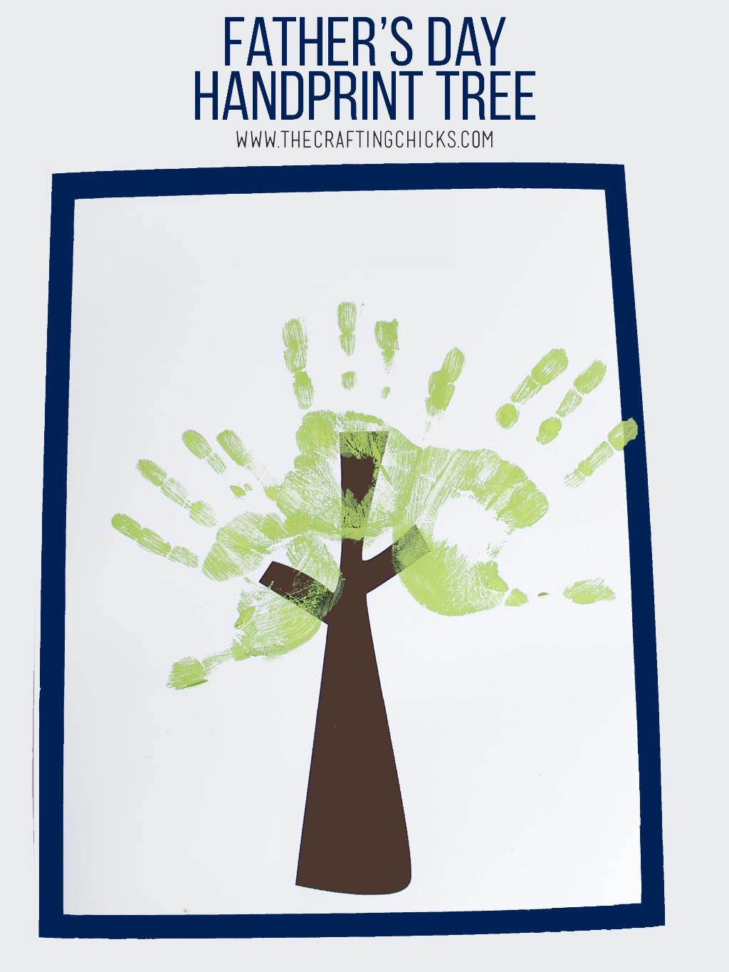 Father s Day Handprint Tree Free Printable FREE Printable HQ