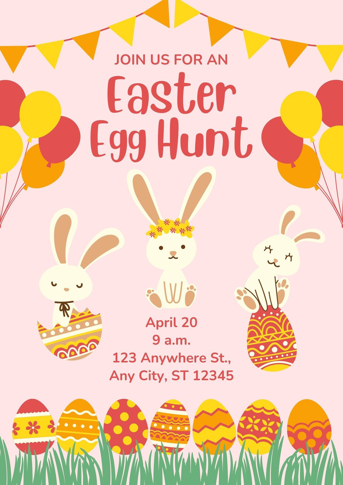 Free And Customizable Easter Egg Templates in Easter Egg Hunt Free Printable