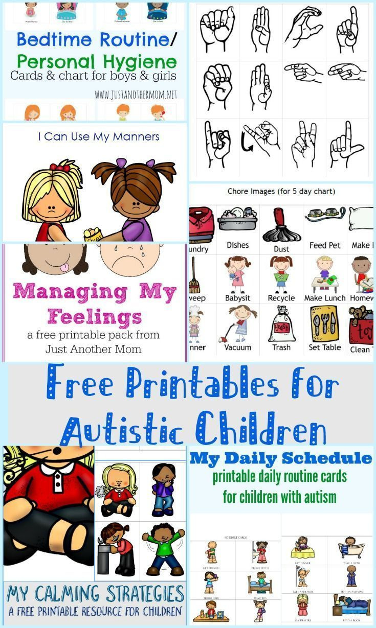 Free Autism Printables Library – Visual Schedules, Worksheets in Autism Pecs Free Printables