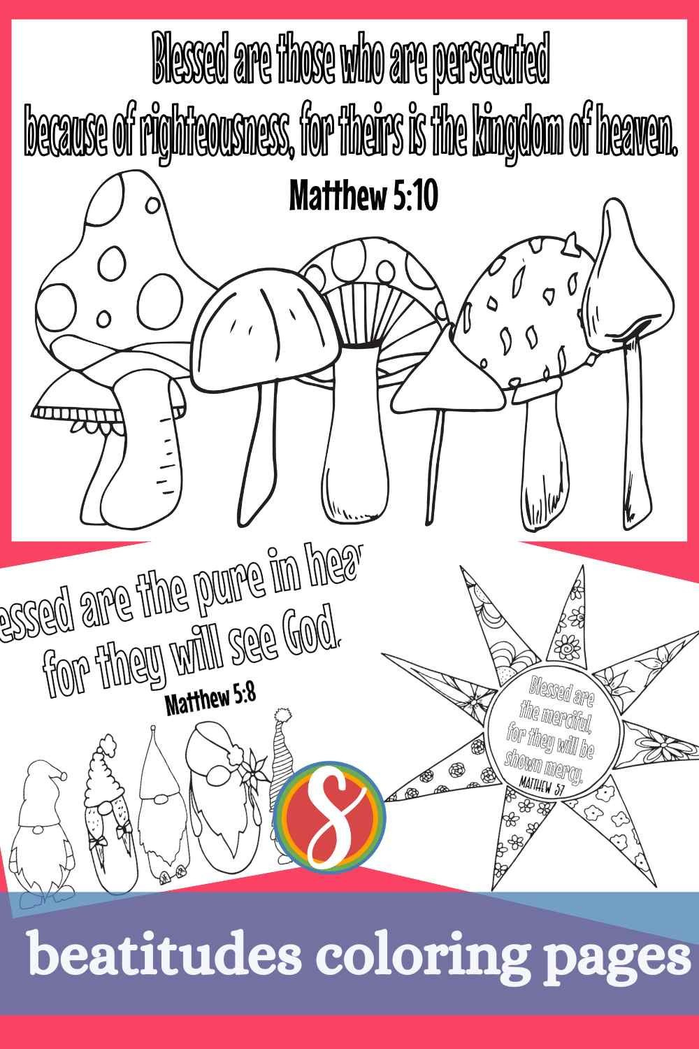 Free Beatitudes Coloring Pages — Stevie Doodles with Free Printable Beatitudes Coloring Pages
