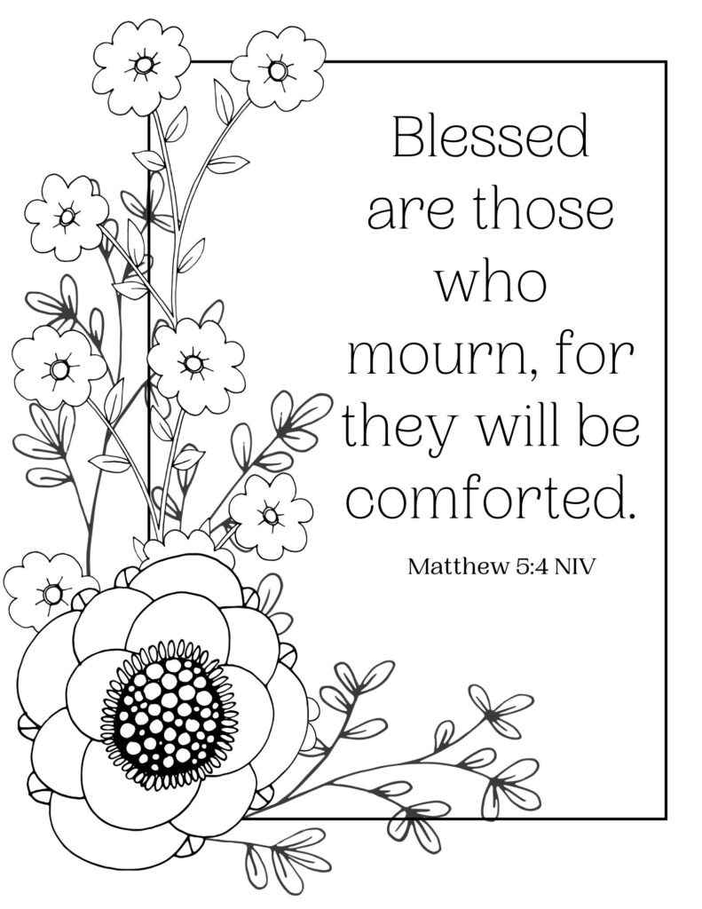 Free Beatitudes Printables intended for Free Printable Beatitudes Coloring Pages