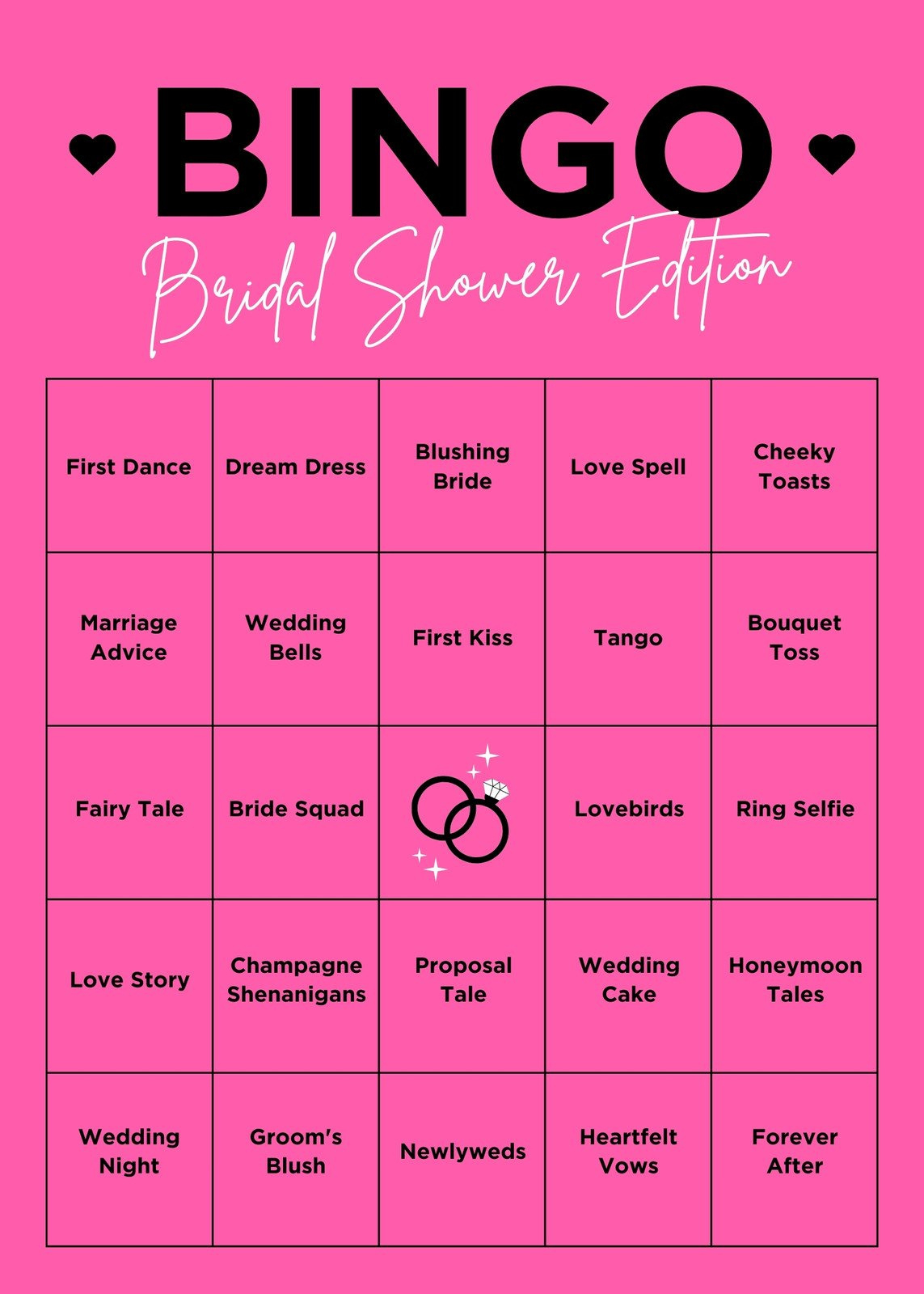 Free Bingo Card Templates To Customize And Print | Canva in Fun Bingo Card Ideas
