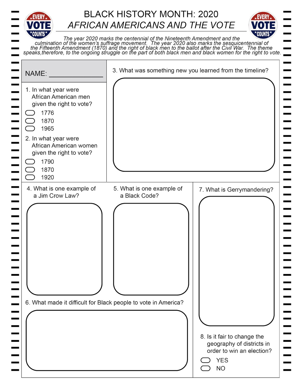 Free Black History Month Lessons, Powerpoints, And Worksheets inside Free Printable Black History Month Worksheets