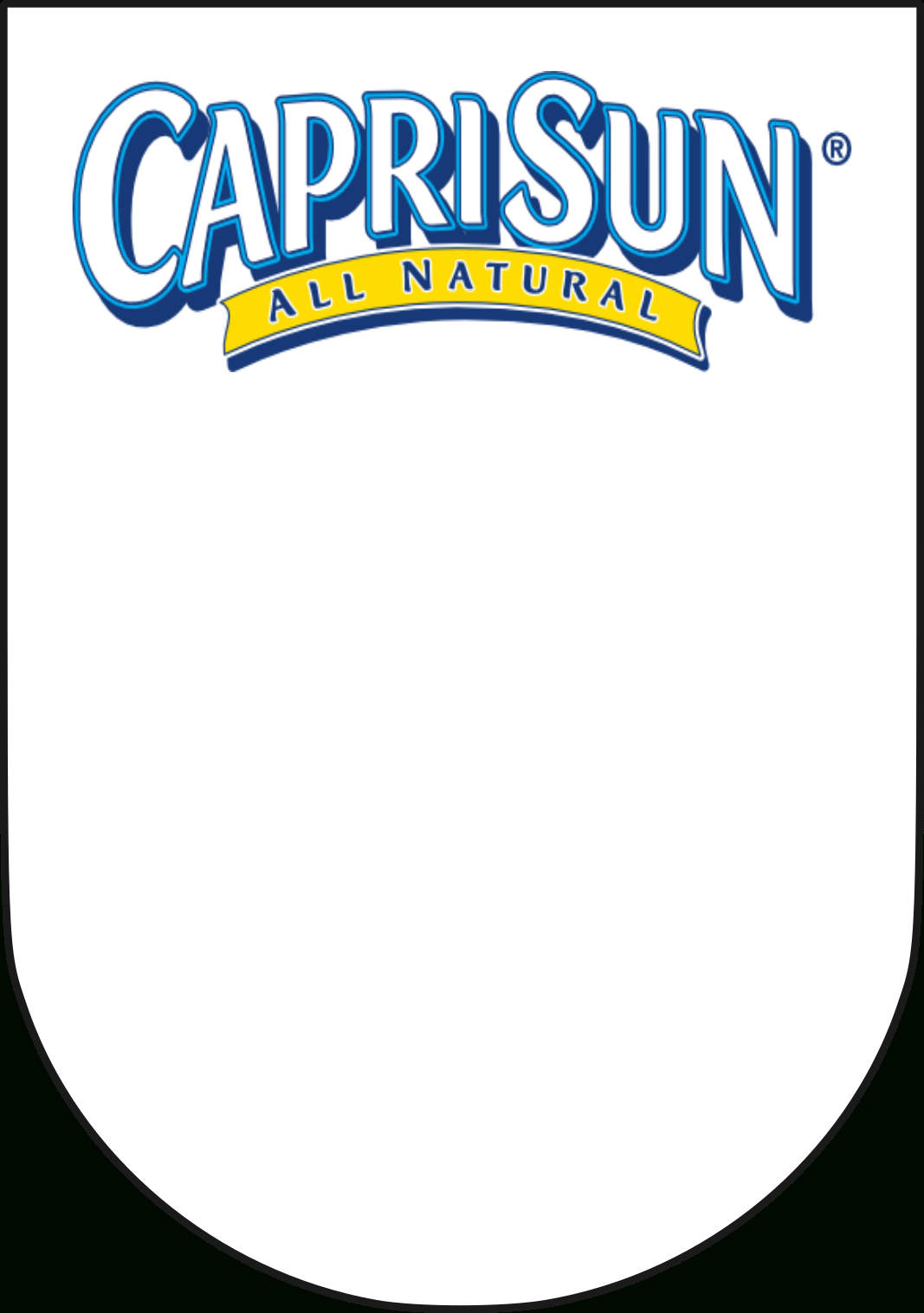 Free Capri Sun Label Templates | Blank Juice Pouch Label [Png in Free Printable Capri Sun Label Template Free