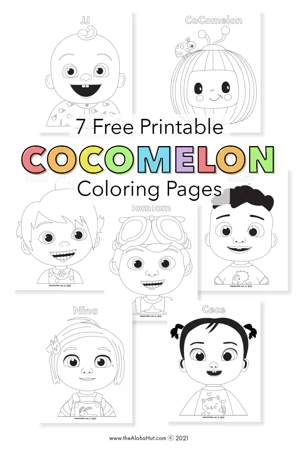 Free Cocomelon Coloring Pages For Kids - The Aloha Hut within Cocomelon Coloring Pages Free Printable