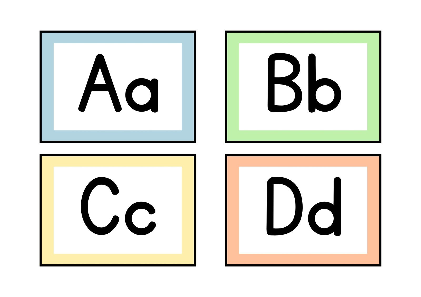 Free Customizable Alphabet Flashcard Templates | Canva pertaining to Upper And Lowercase Letters Printable Flashcards Free