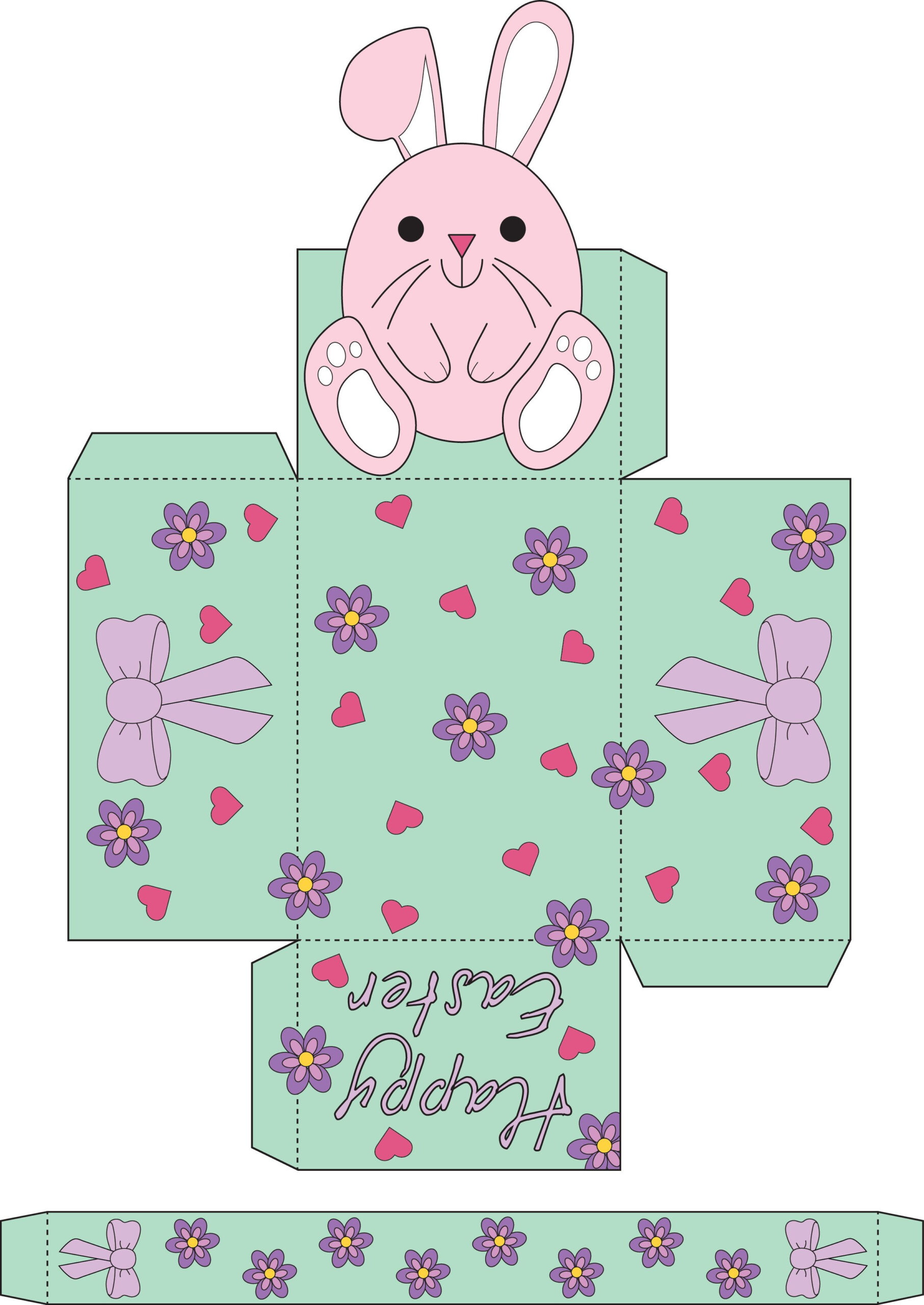 Free Easter Egg Basket Templates To Print And Make | Madeformums intended for Easter Printable Basket