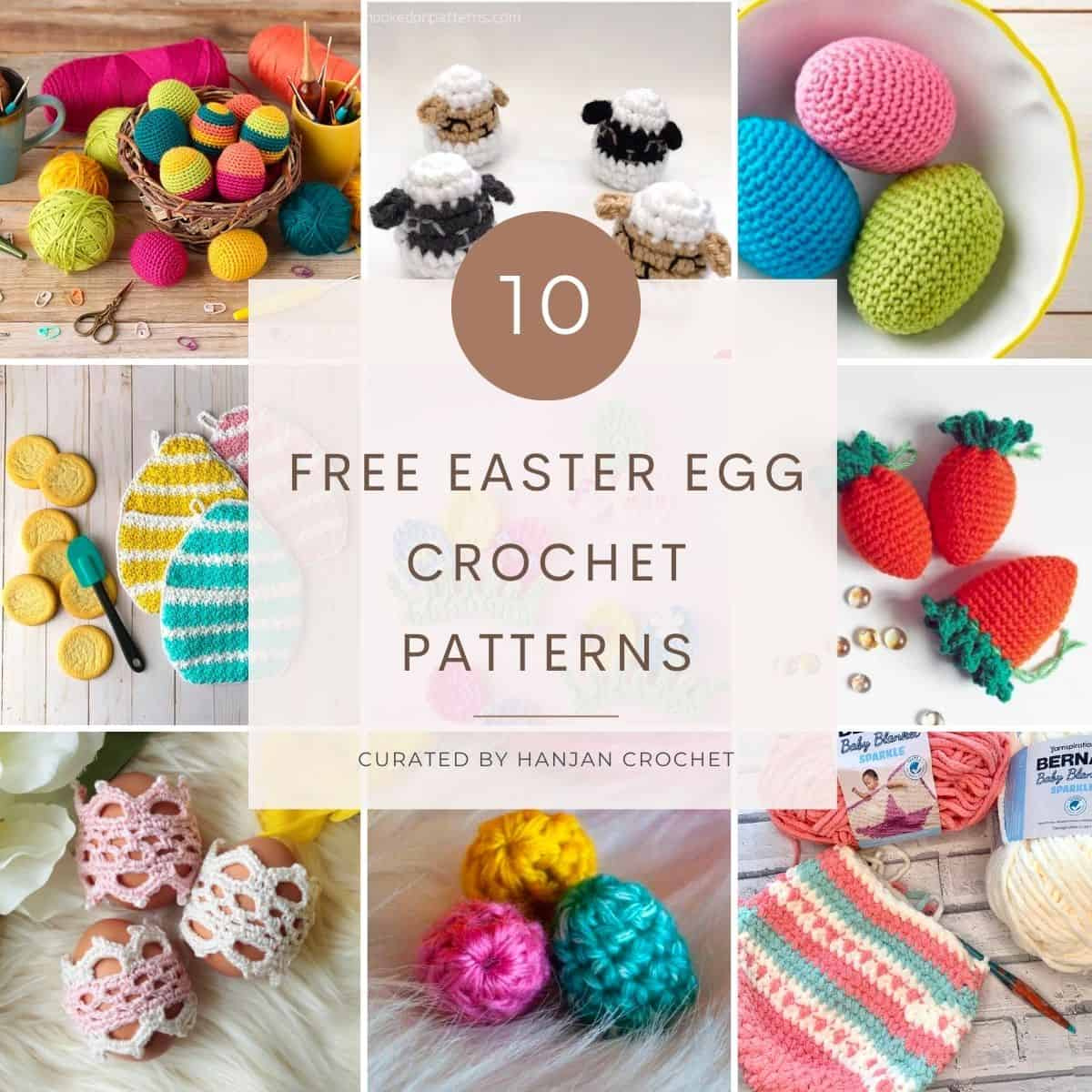 Free Easter Egg Crochet Patterns | Hanjan Crochet within Crochet Easter Egg Pattern Free
