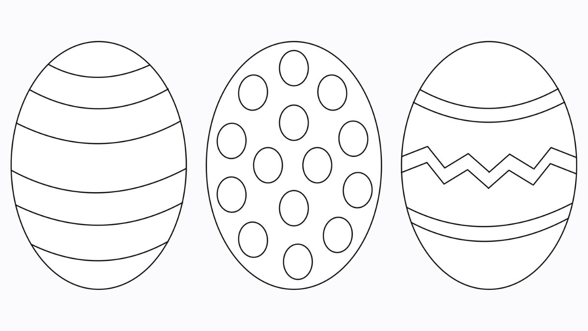 Free Easter Egg Template (+ 9 Easy Crafts!) - The Craft-At-Home Family intended for Free Printable Easter Eggs Images