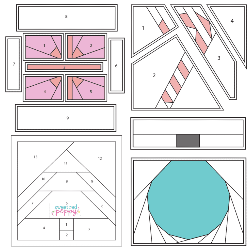 Free Foundation Paper Piecing Quilting Patterns For Christmas in Printable Free Paper Pieced Quilt Patterns Christmas