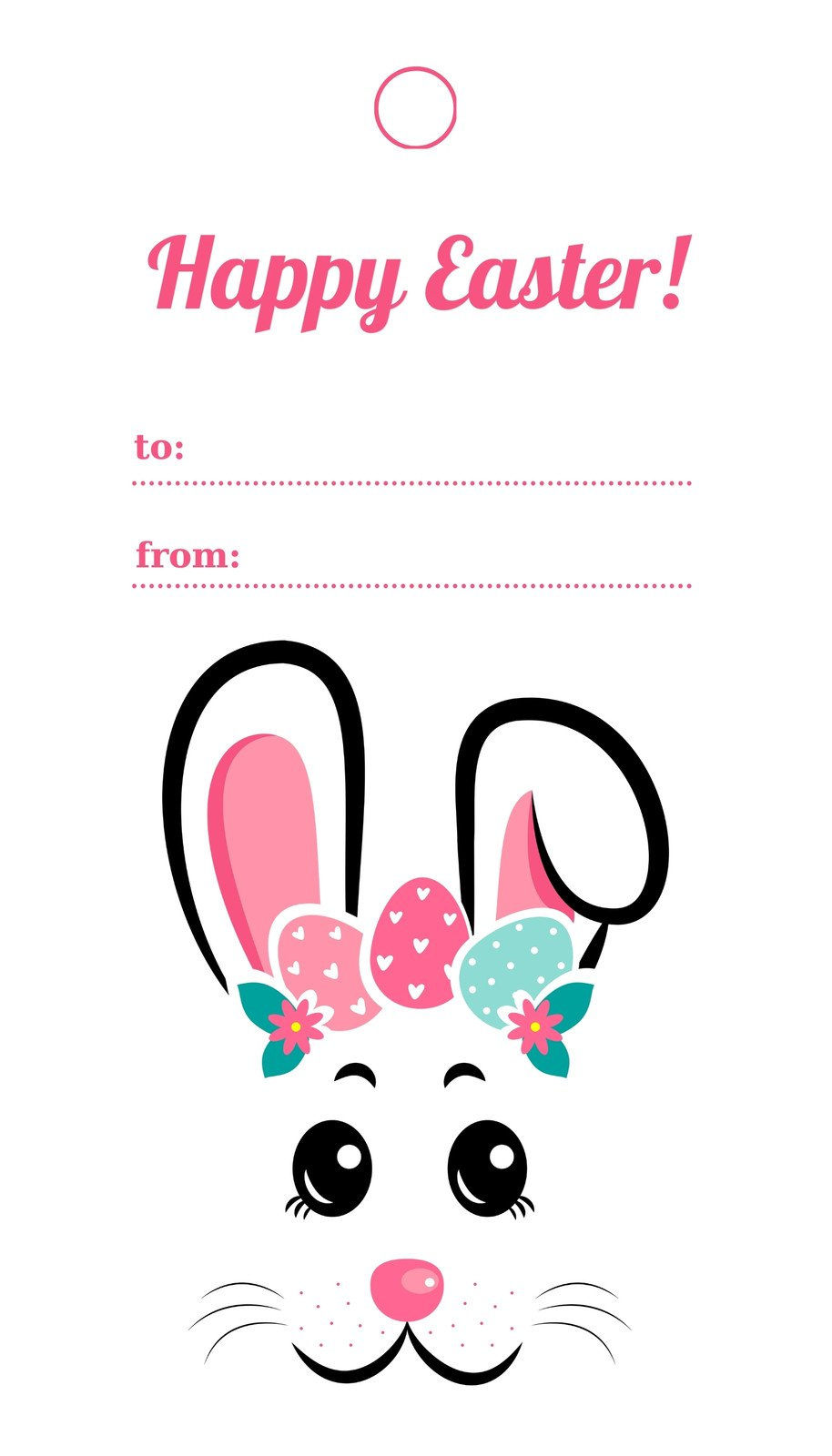 Free Printable And Customizable Easter Tag Templates | Canva inside Easter Gift Tag Printable