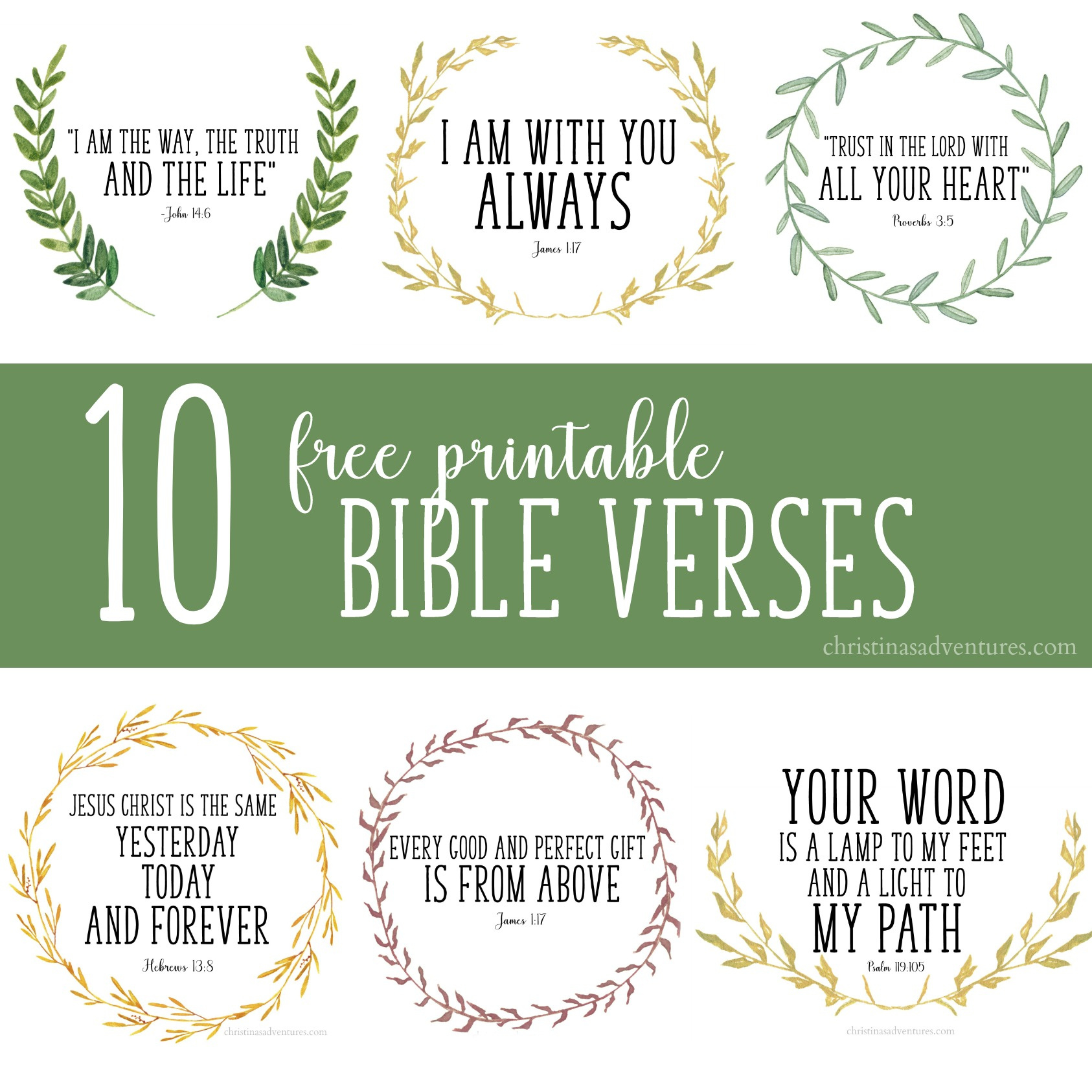 Free Printable Bible Verses - Christina Maria Blog within Free Printable Scripture Verses