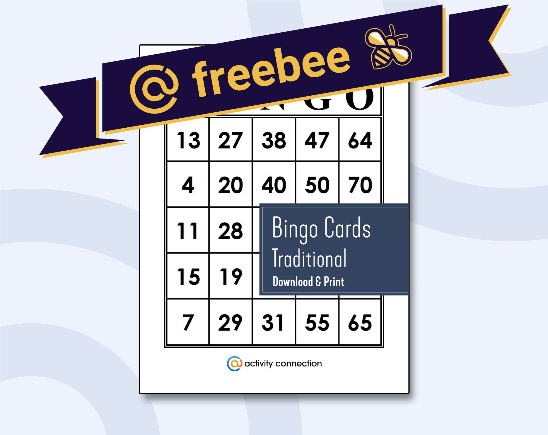 Free Printable Bingo Cards—Traditional Design throughout Free Online Bingo Cards