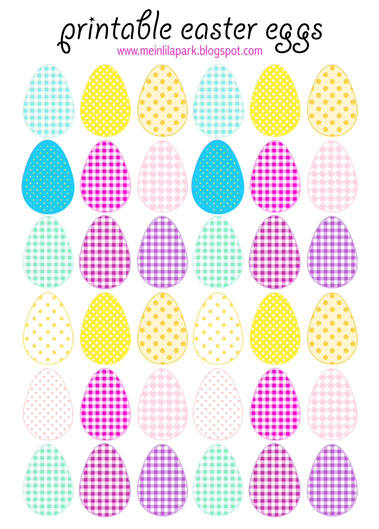 Free Printable Cheerfully Colored Easter Eggs - Ausdruckbare inside Colored Printable Easter Eggs