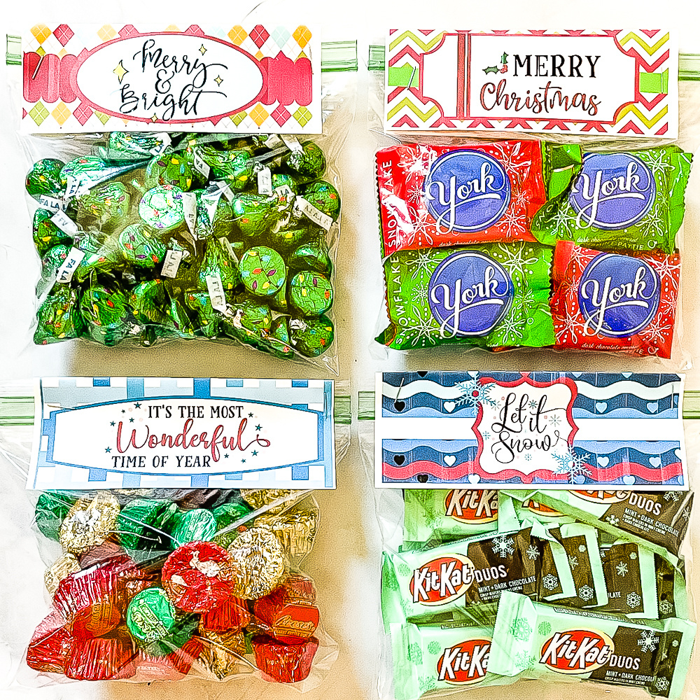 Free Printable Christmas Bag Toppers - Sweet Pea inside Christmas Bag Toppers Free Printable