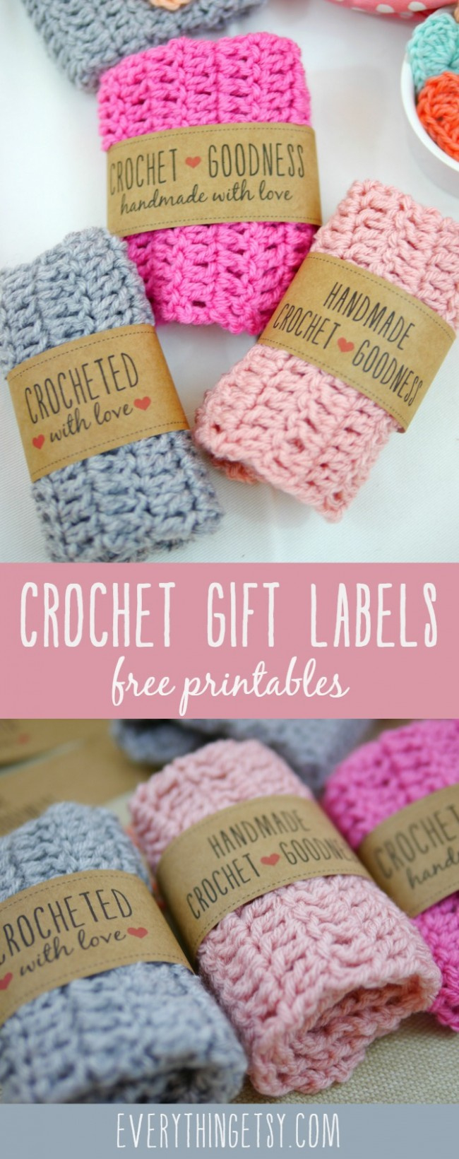 Free Printable Crochet Gift Labels - Everythingetsy throughout Free Printable Crochet Labels