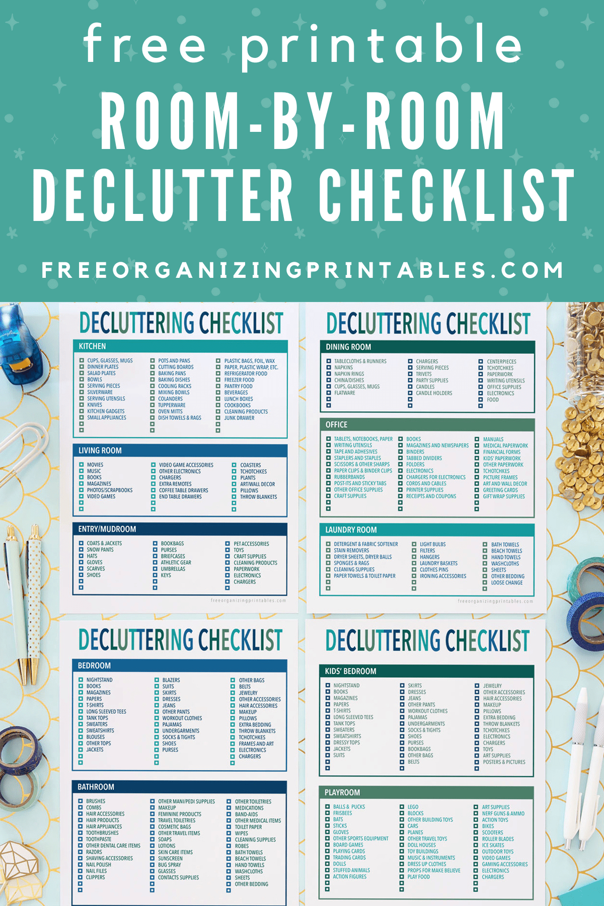 Free Printable Declutter Checklist | Free Organizing Printables pertaining to Free Printable Decluttering Checklist