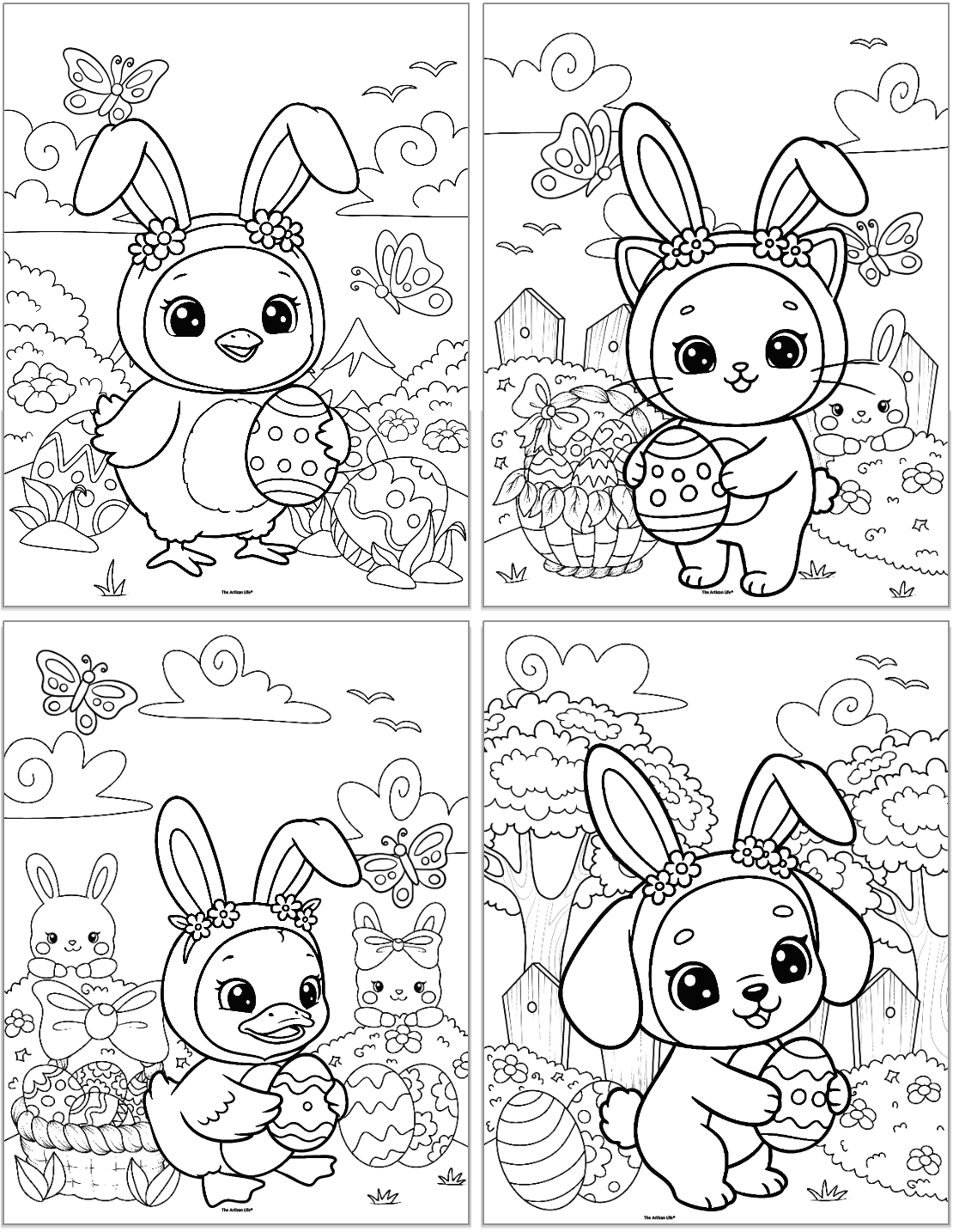 Free Printable Easter Coloring Pages For Kids - The Artisan Life in Easter Coloring Printable