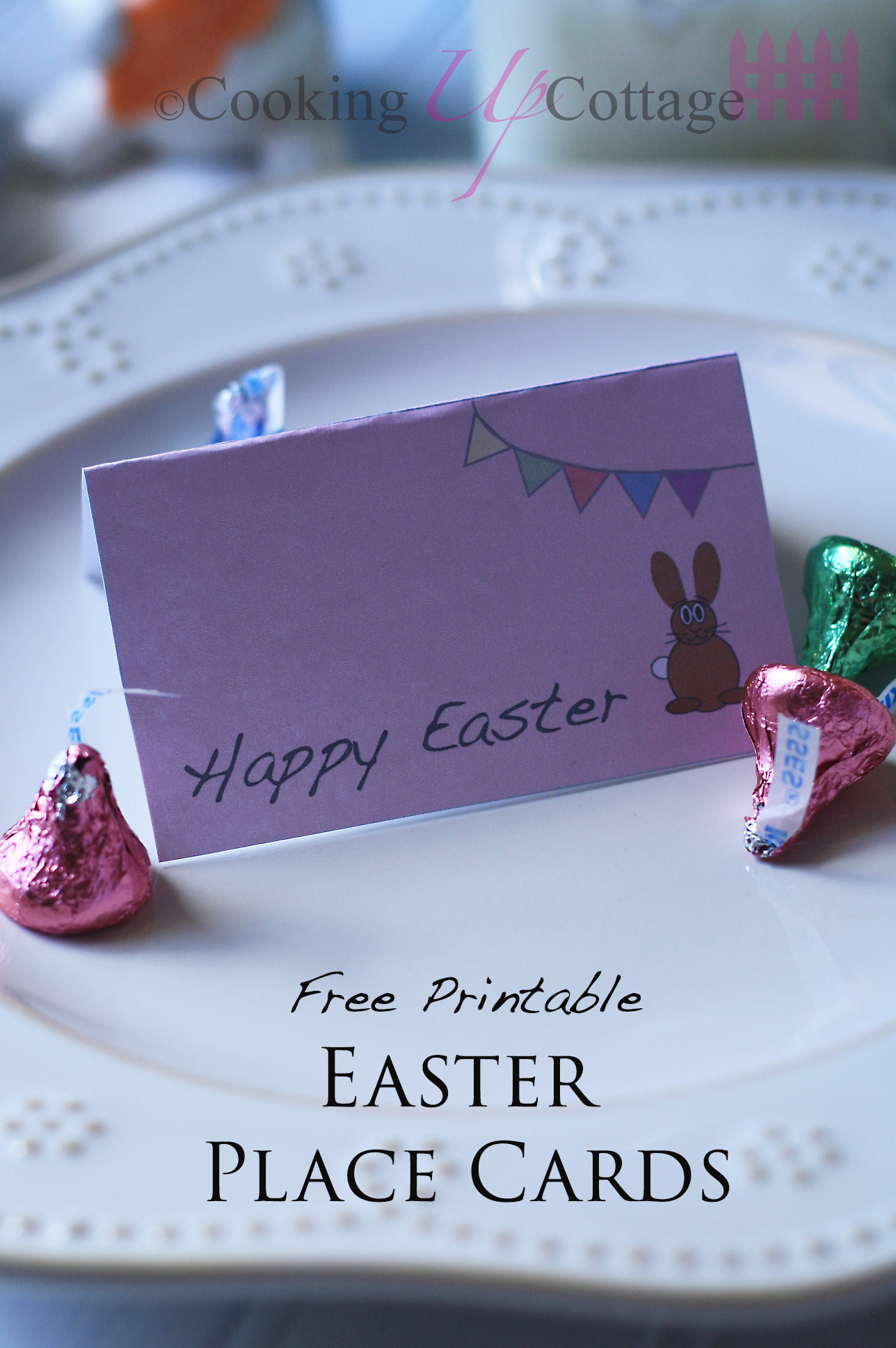 Free Printable Easter Place Cards – Cooking Up Cottage with Easter Place Cards Printable