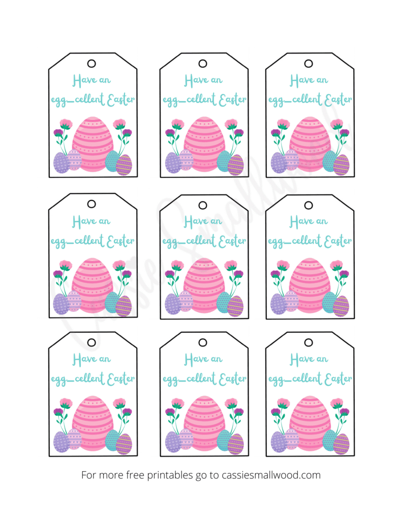 Free Printable Easter Tags {20 Unique Designs} - Cassie Smallwood intended for Free Printable Easter Eggs Name Tags