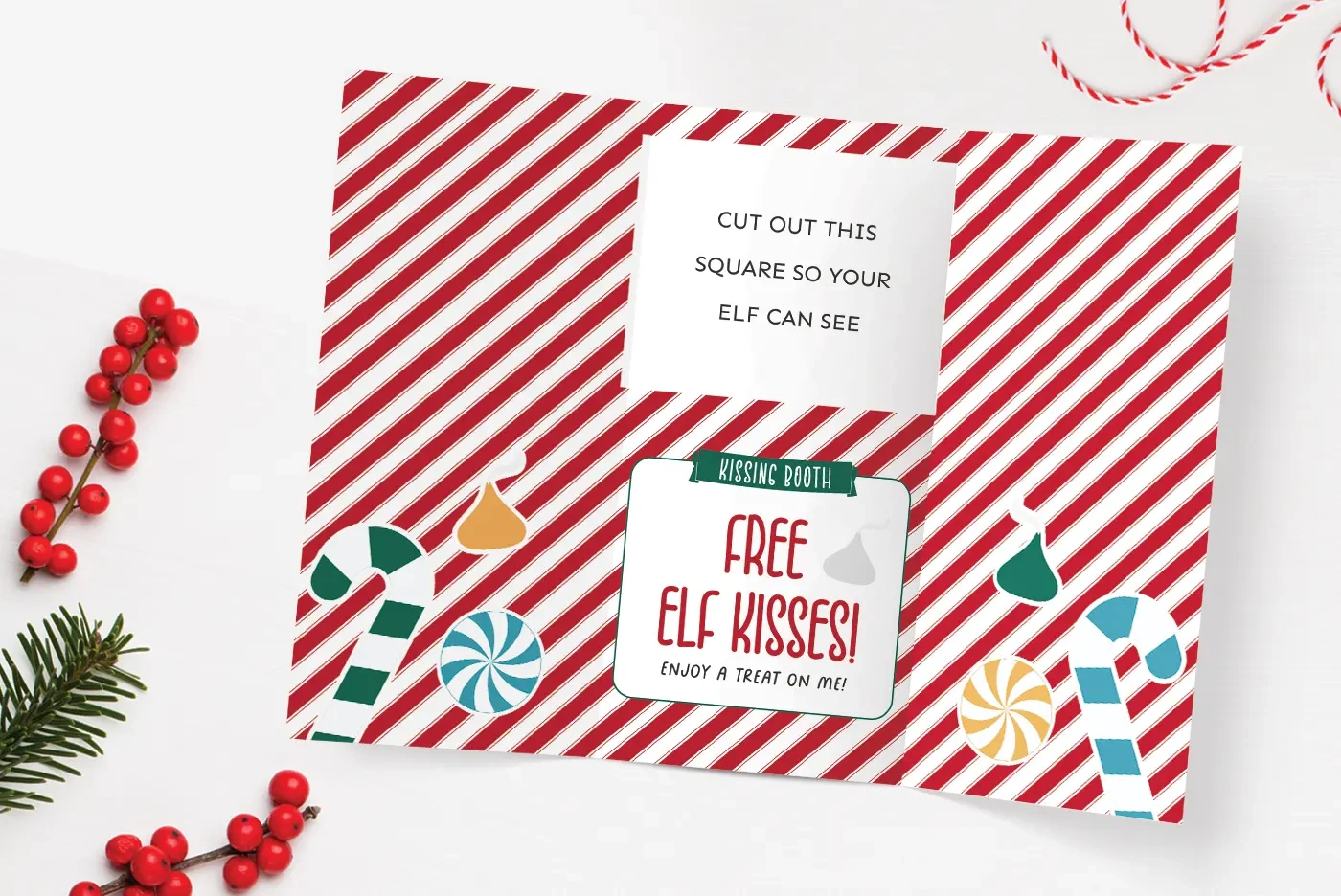 Free Printable Elf On The Shelf Kissing Booth - Favorite Printables inside Elf On The Shelf Kissing Booth Free Printable
