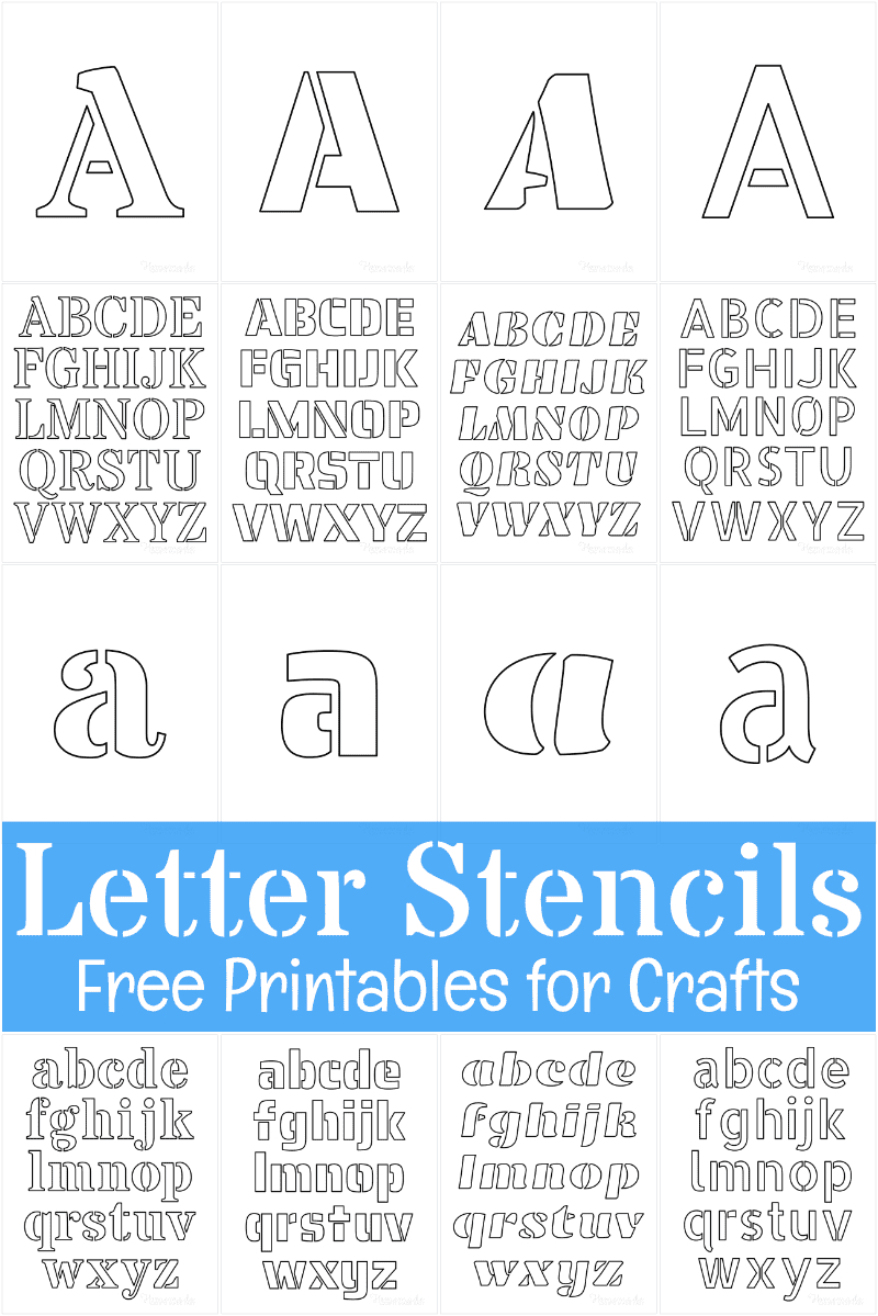Free Printable Letter Stencils For Crafts pertaining to Font Stencils Free Printable