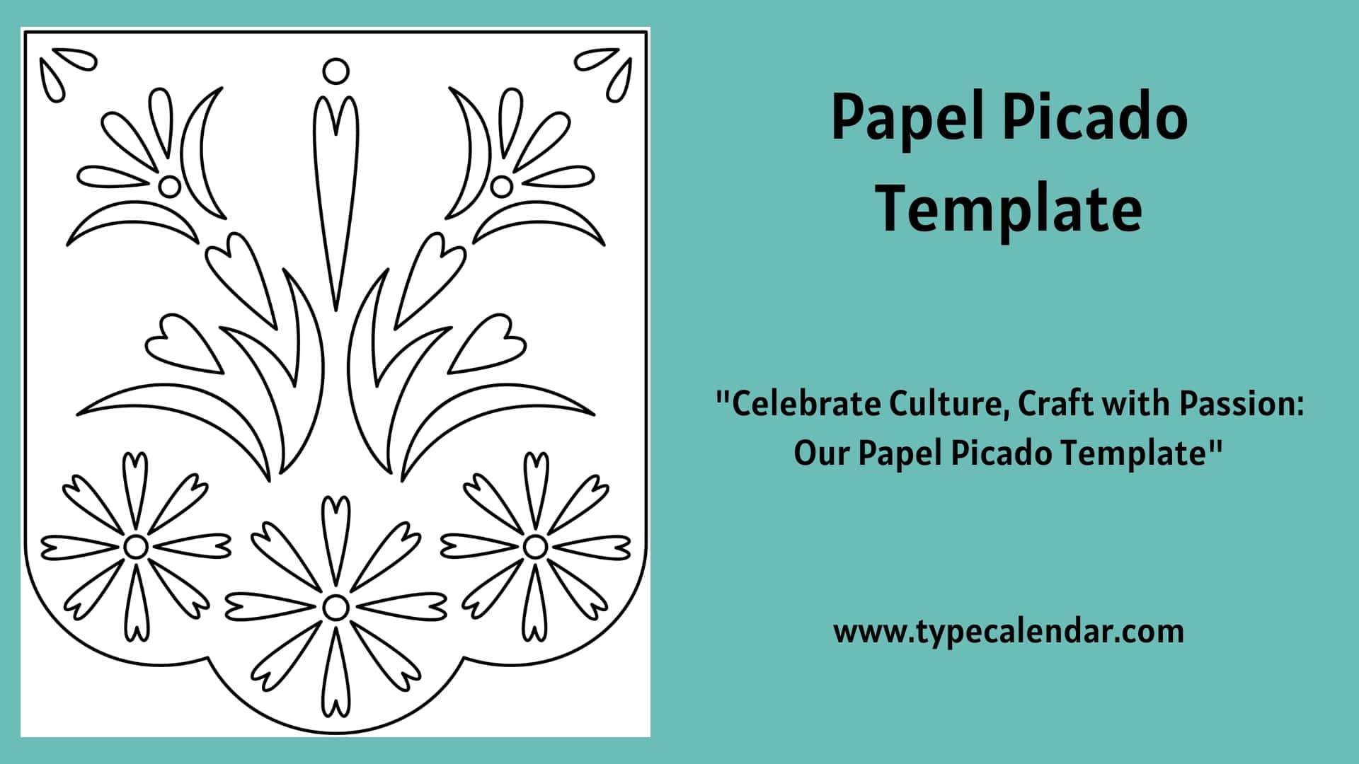 Free Printable Papel Picado Templates - Mexican Banner [Pdf] for Free Printable Papel Picado Template