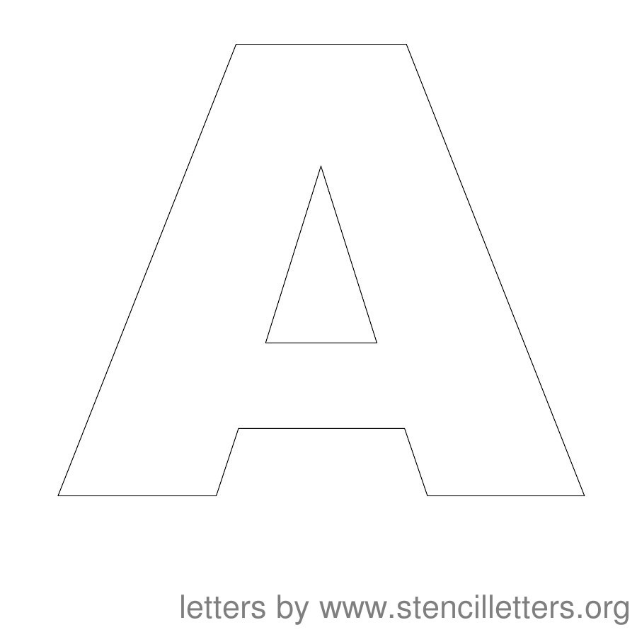 Free Printable Stencil Letters - Stencil Letters Org in 2 Inch Letter Stencils Printable Free