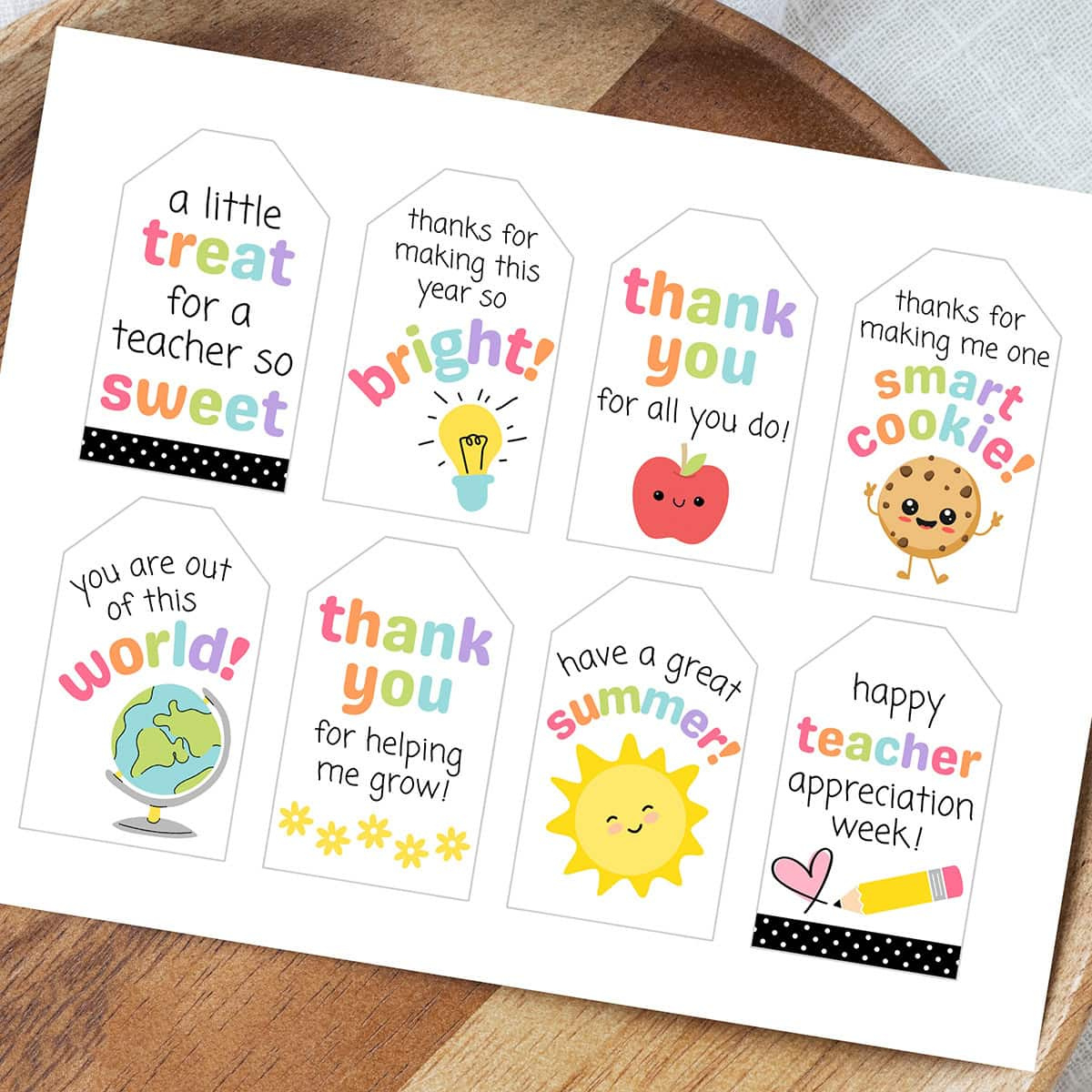 Free Printable Teacher Appreciation Gift Tags - Aubree Originals throughout Teacher Gift Tags Free Printable