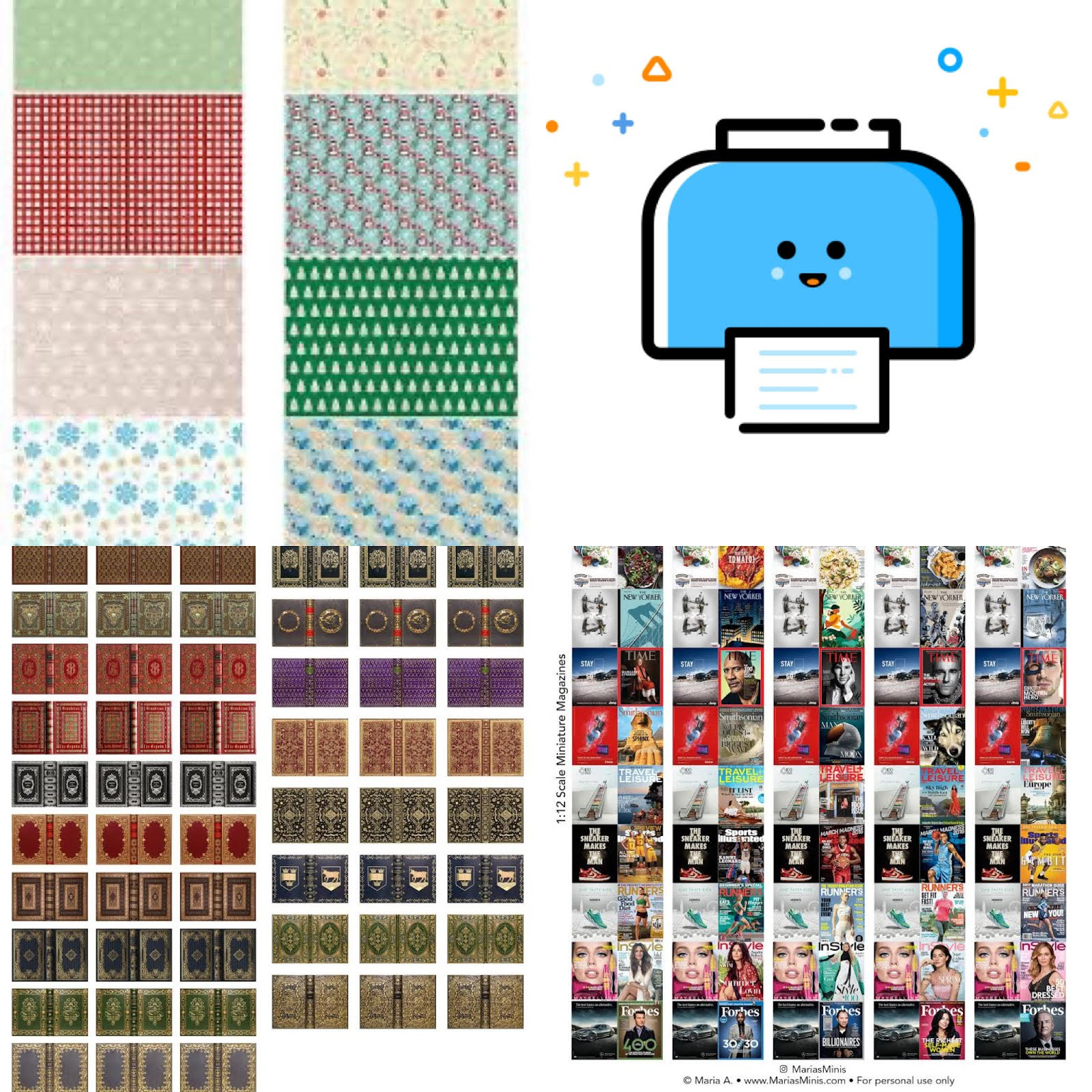 Free Printables for Free Miniature Dollhouse Printables