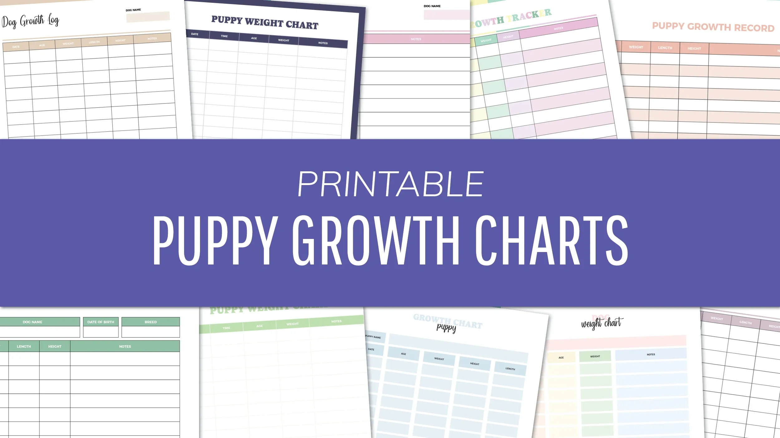 Free Puppy Growth Chart Printable Pdfs - 16 Weight Trackers pertaining to Free Printable Puppy Weight Puppy Whelping Chart