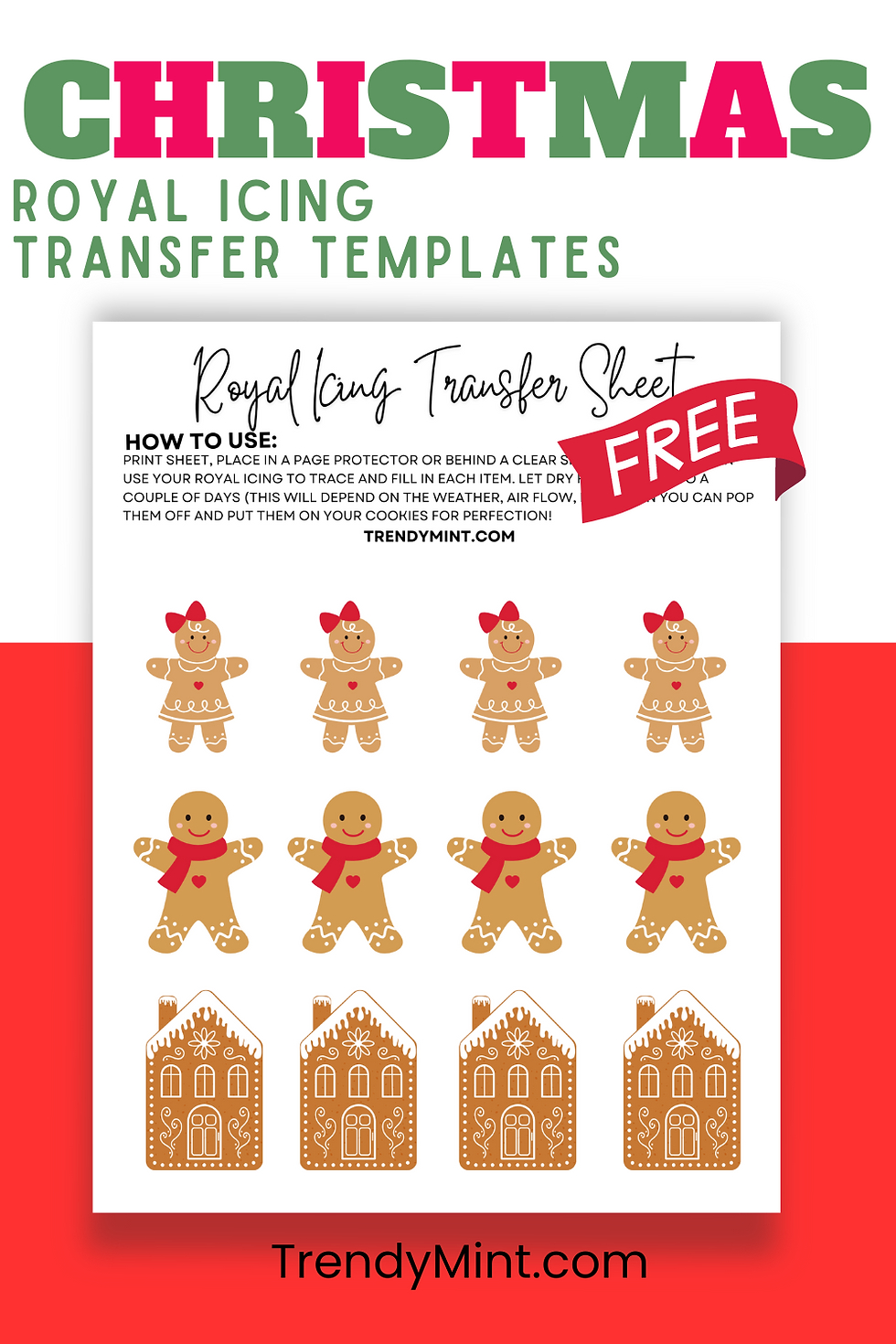 Free Royal Icing Transfer Templates | Perfect For Cookie Designs within Printable Free Royal Icing Transfer Templates Christmas