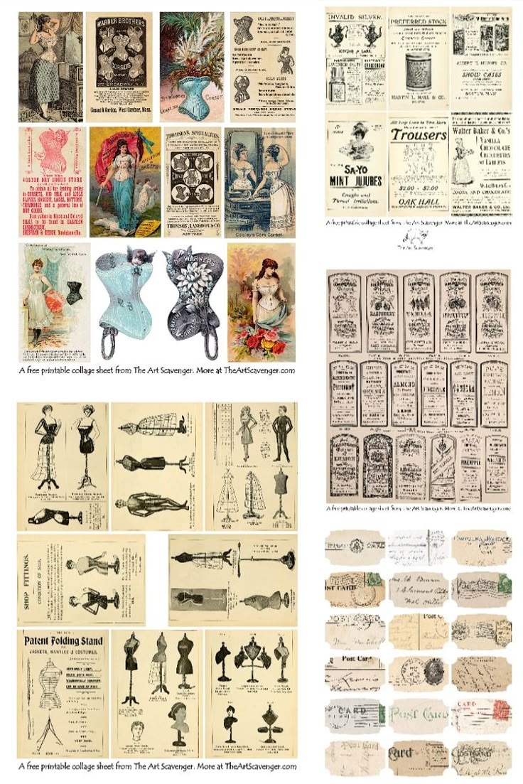 Free Vintage Ephemera Printables throughout Junk Journal Free Printable Ephemera