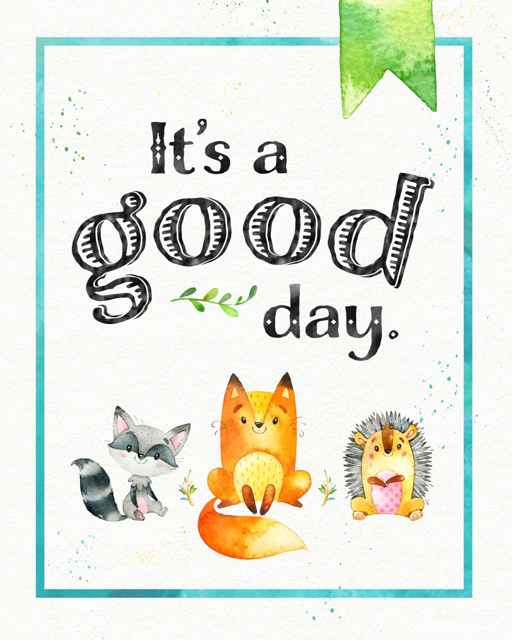 Free Woodland Animal Nursery Printable Poster Www.teepeegirl in Free Woodland Nursery Printables