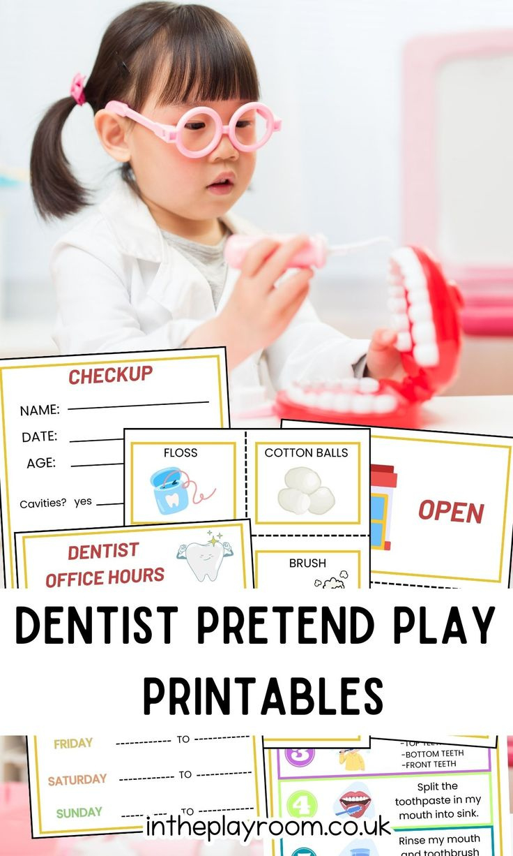 Fun Free Dentist Pretend Play Printables pertaining to Dentist Dramatic Play Free Printables