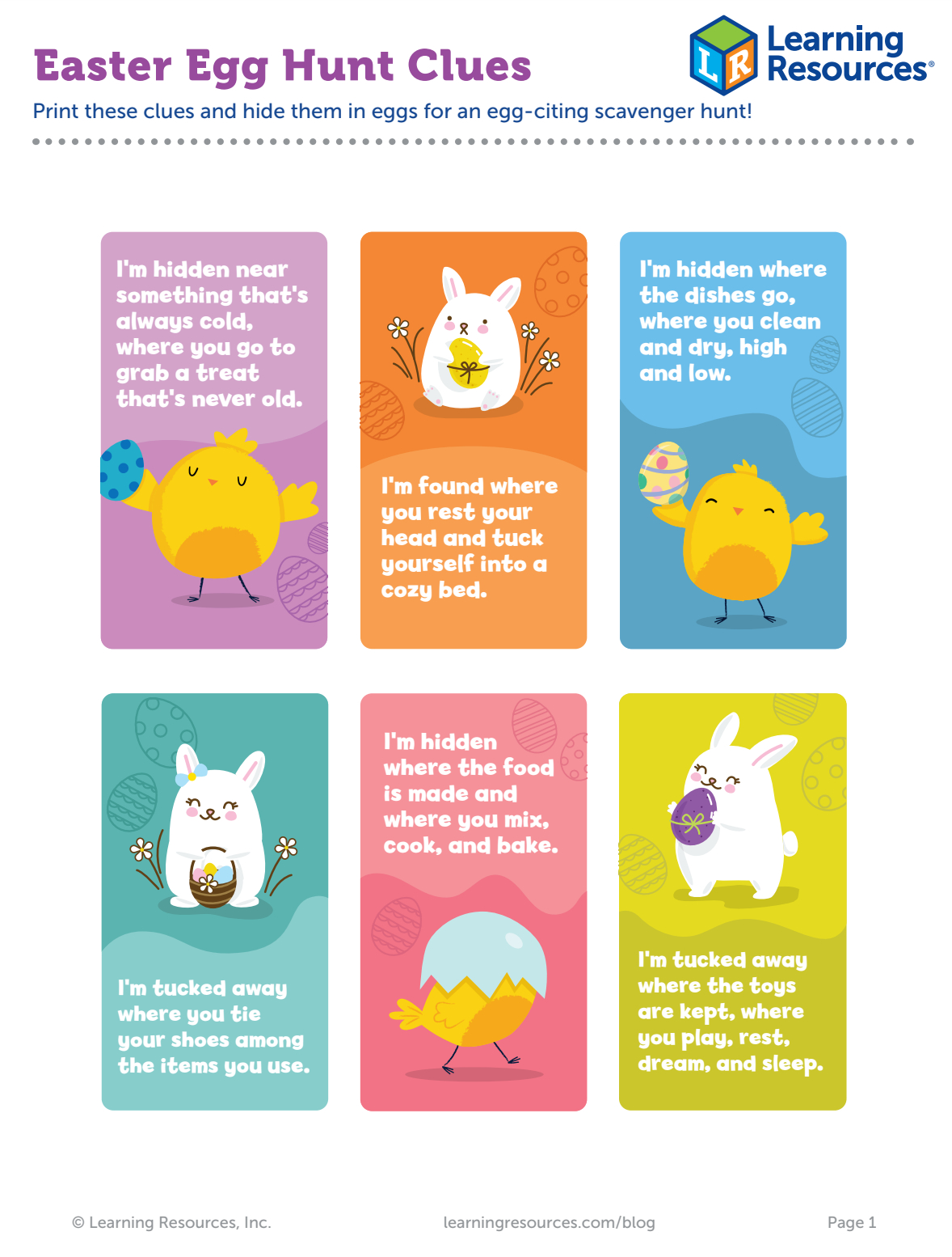 Get Ready For Easter With Easter Egg Scavenger Hunt Clues with Printable Office Easter Eggs Hunt