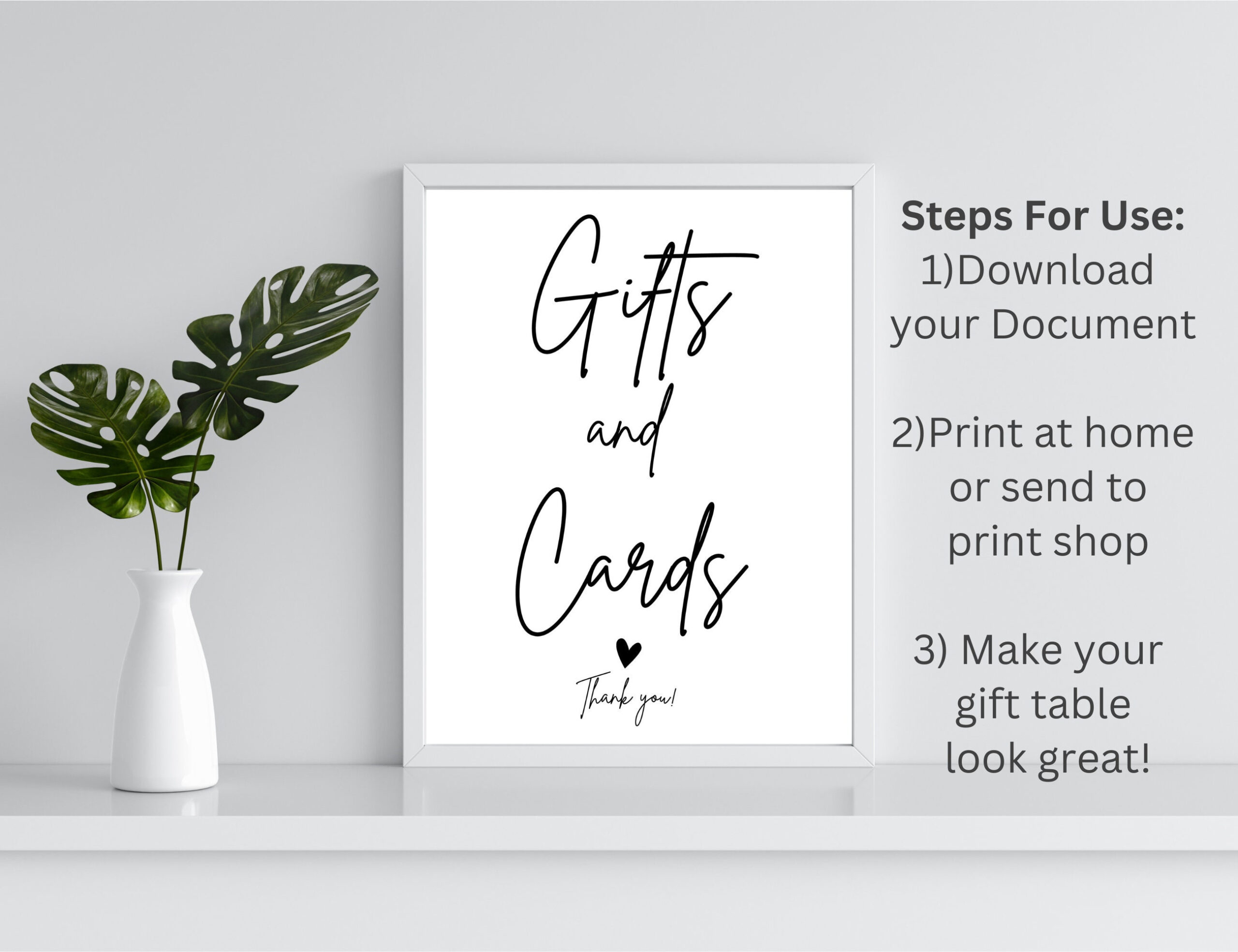 Gifts And Cards Sign, Printable Wedding Gift Table Sign throughout Cards And Gifts Sign Printable Free