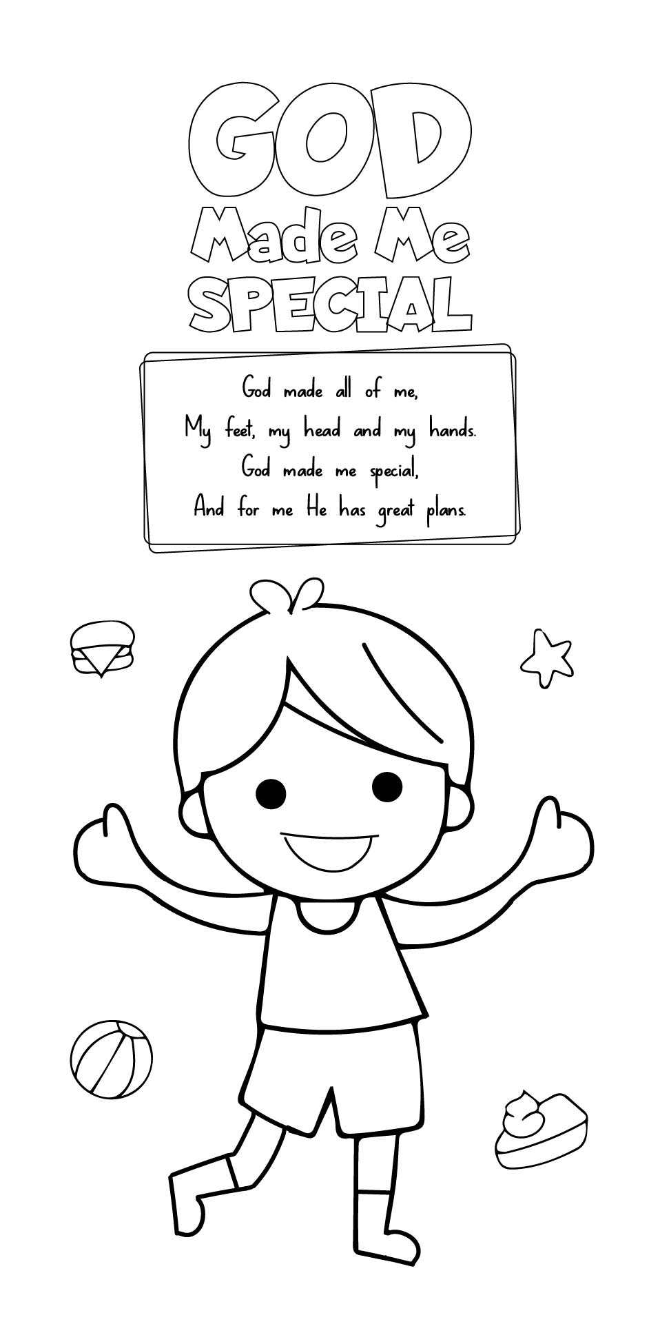 God Made Me Special Coloring Pages - 20 Free Pdf Printables for God Made Me Special Free Printable