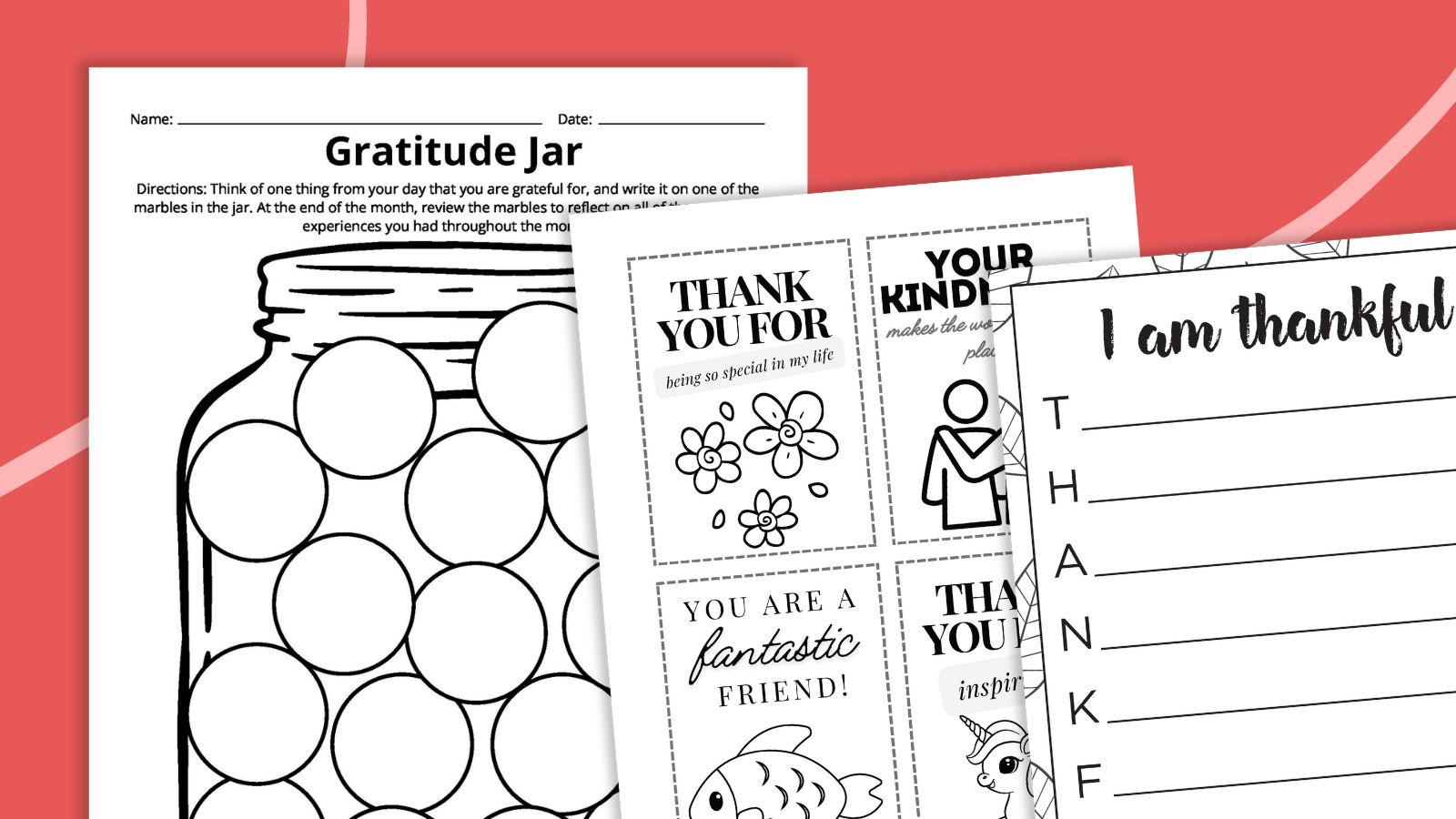 Gratitude Worksheets (Free Printables) inside Free Printable Gratitude Worksheets